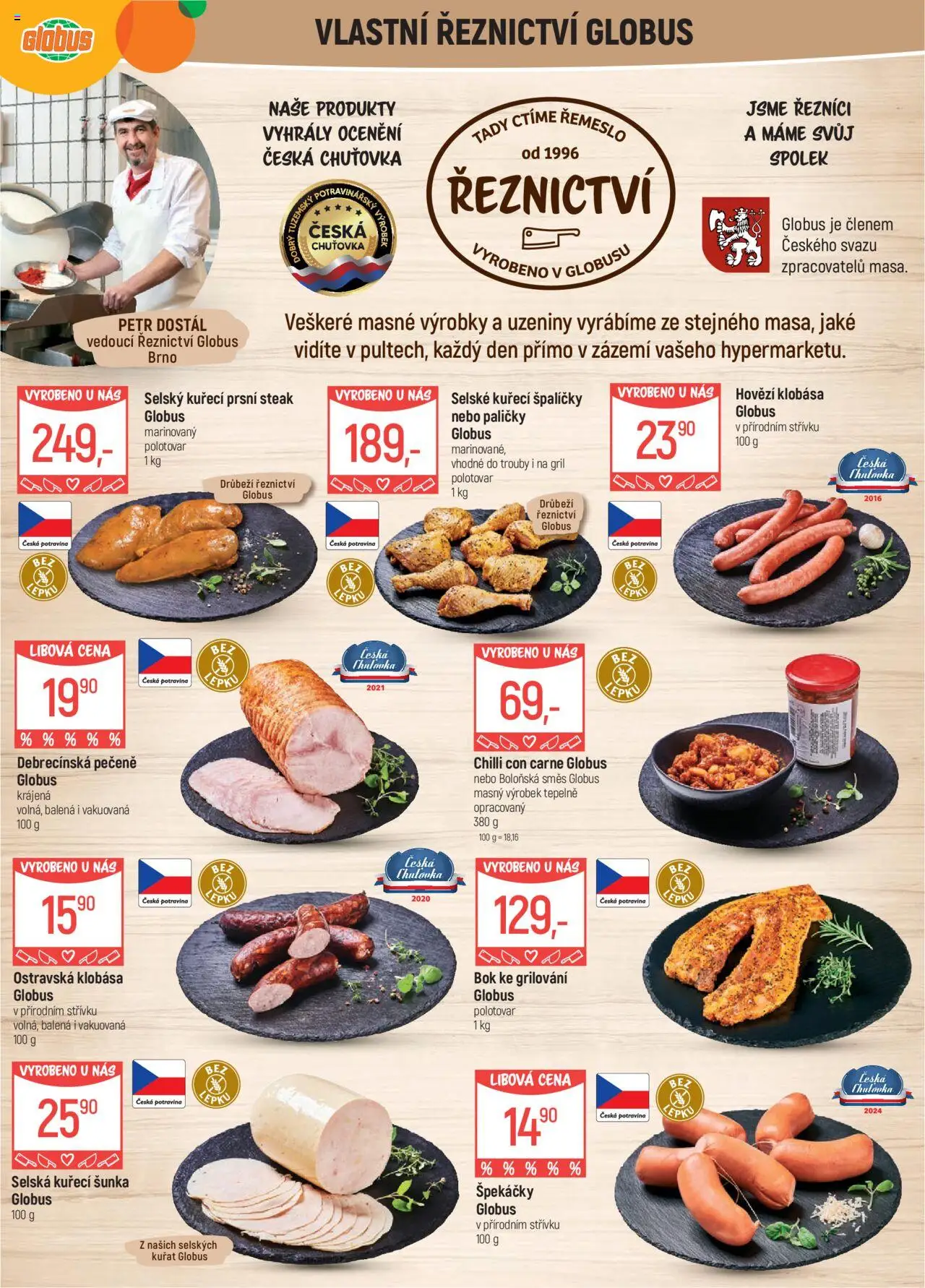 Globus leták - Brno od 23.07.2025 | Strana: 5 | Produkty: Hovězí, Grilování, Klobása, Chilli con carne