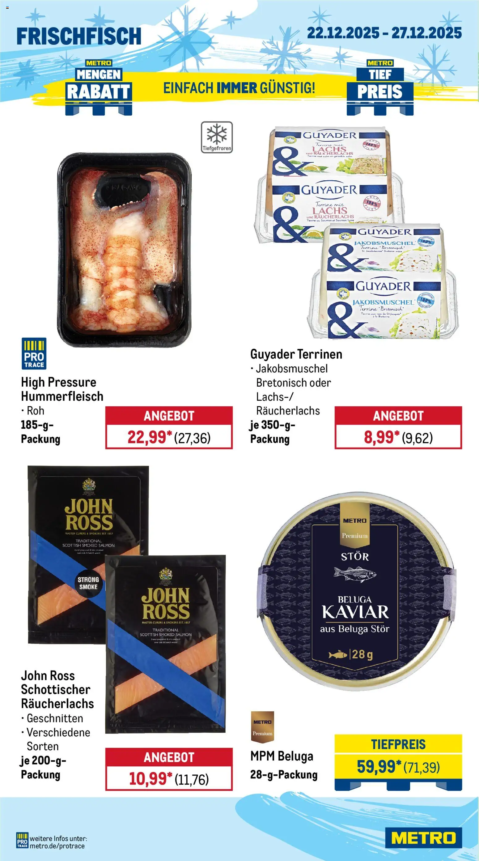 Metro Prospekt 	 – gültig ab 22.12.2025 | Seite: 6 | Produkte: Lachs, Räucherlachs