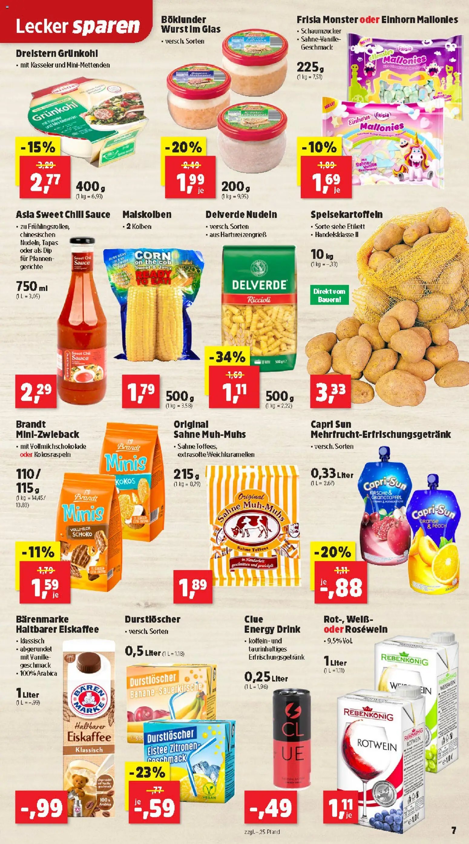 Thomas Philipps Flugblatt gültig ab 12.01.2026 | Seite: 7 | Produkte: Sahne, Wurst, Chili, Nudeln