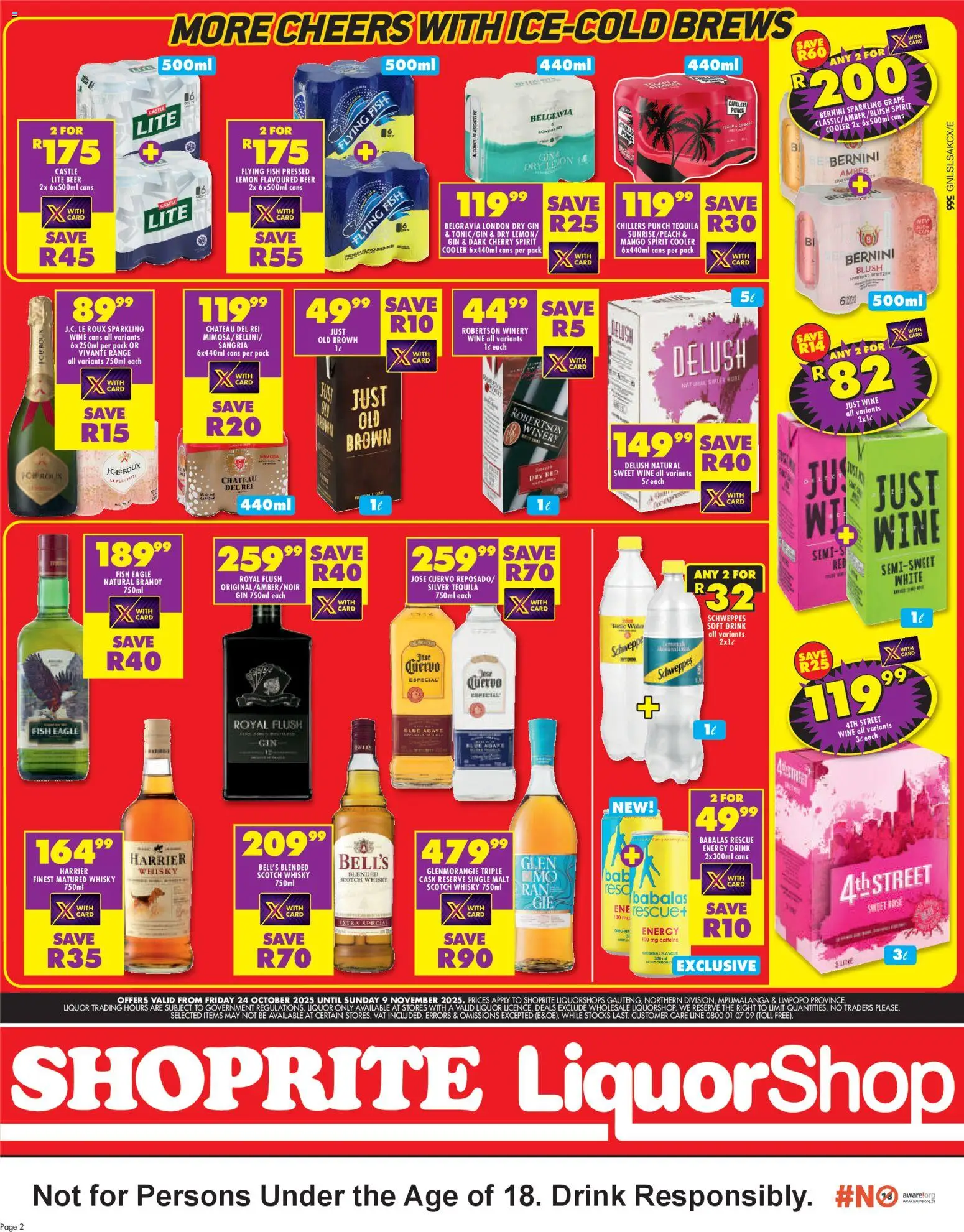 New Shoprite catalogue – valid from 24.10.2025 | Page: 2 | Products: Alicate de unhas, Cooler, Beer, Fish