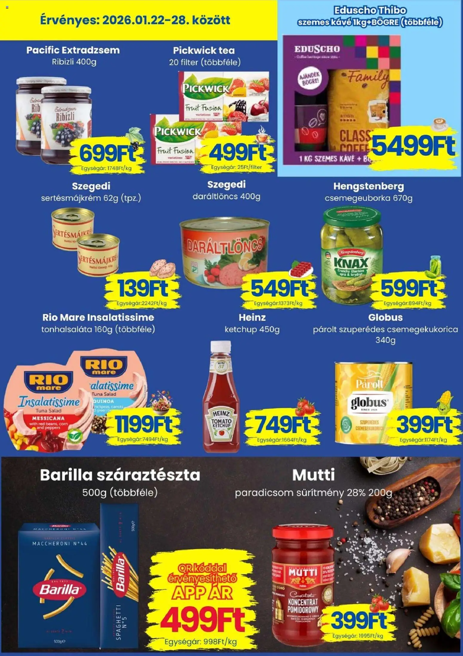 Magnetic akciós ujság - amely érvényes a következő dátumtól: 22.01.2026 | Oldal: 2 | Termékek: Tonhalsaláta, Csemegekukorica, Tea, Ketchup