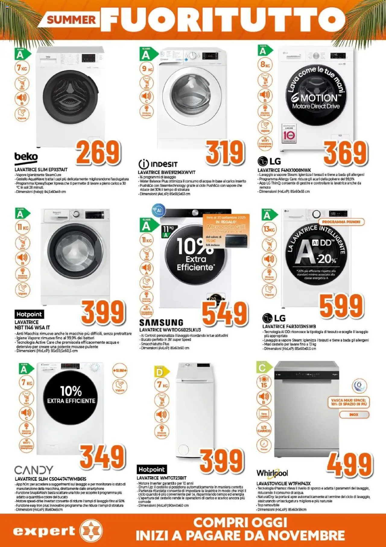 Volantino Expert del 31.07.2025 | Pagina: 2 | Prodotti: Acqua, Lavatrice, Smartphone, Monitorare