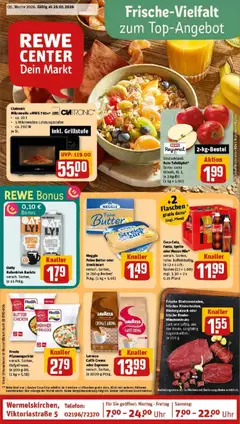 Clatronic Mikrowelle »MWG 792«, ca. 20 l, 5 Mikrowellen-Leistungsstufen, ca. 700 W, je St., inkl. Grillstufe ab 26.01.2026 gültig | Seite: 1 | Produkte: Rindergulasch, Lavazza, Frosta, Telefon