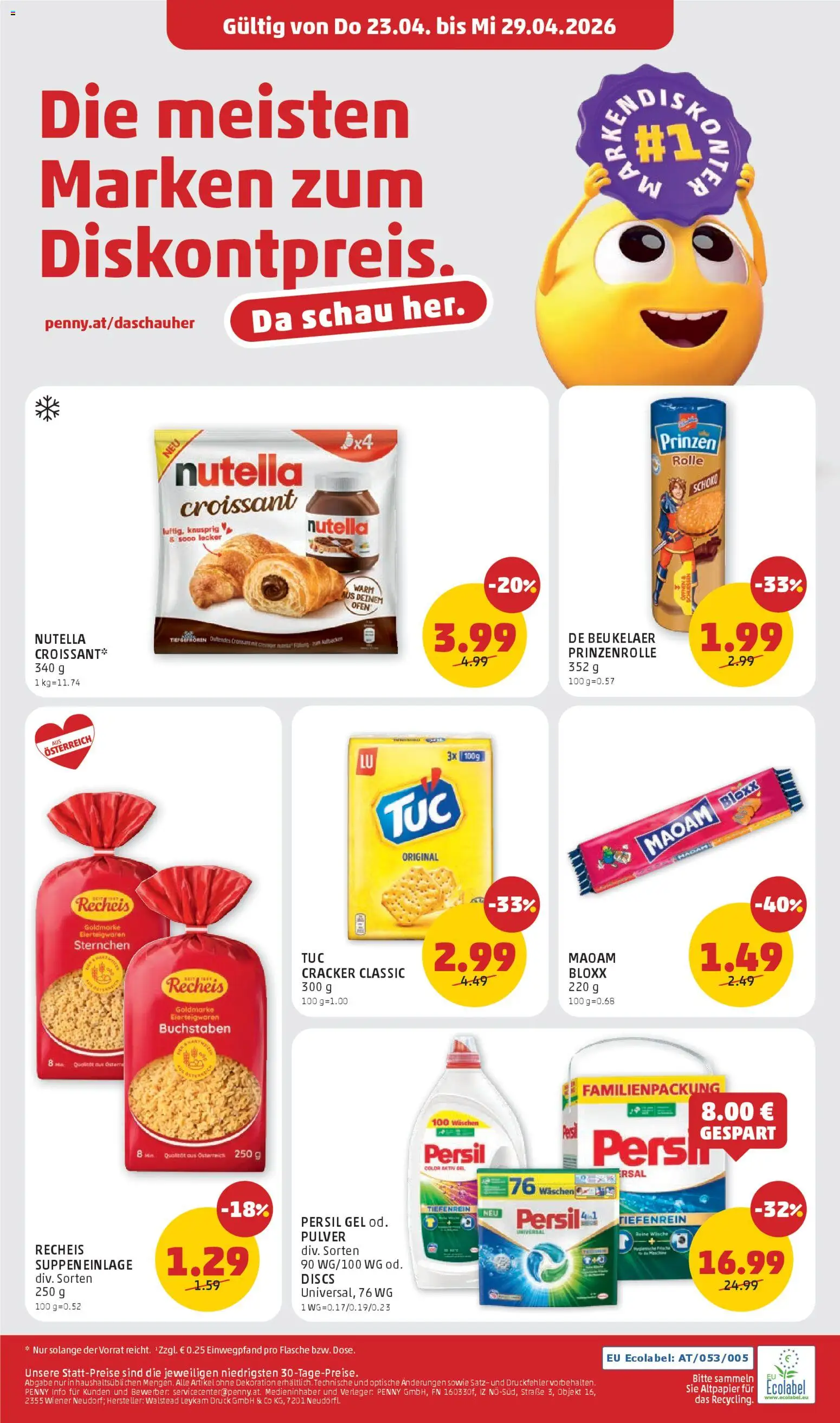 Penny Markt Eröffnung in 5111 Bürmoos gültig ab 23.04.2026 | Seite: 8 | Produkte: Ofen