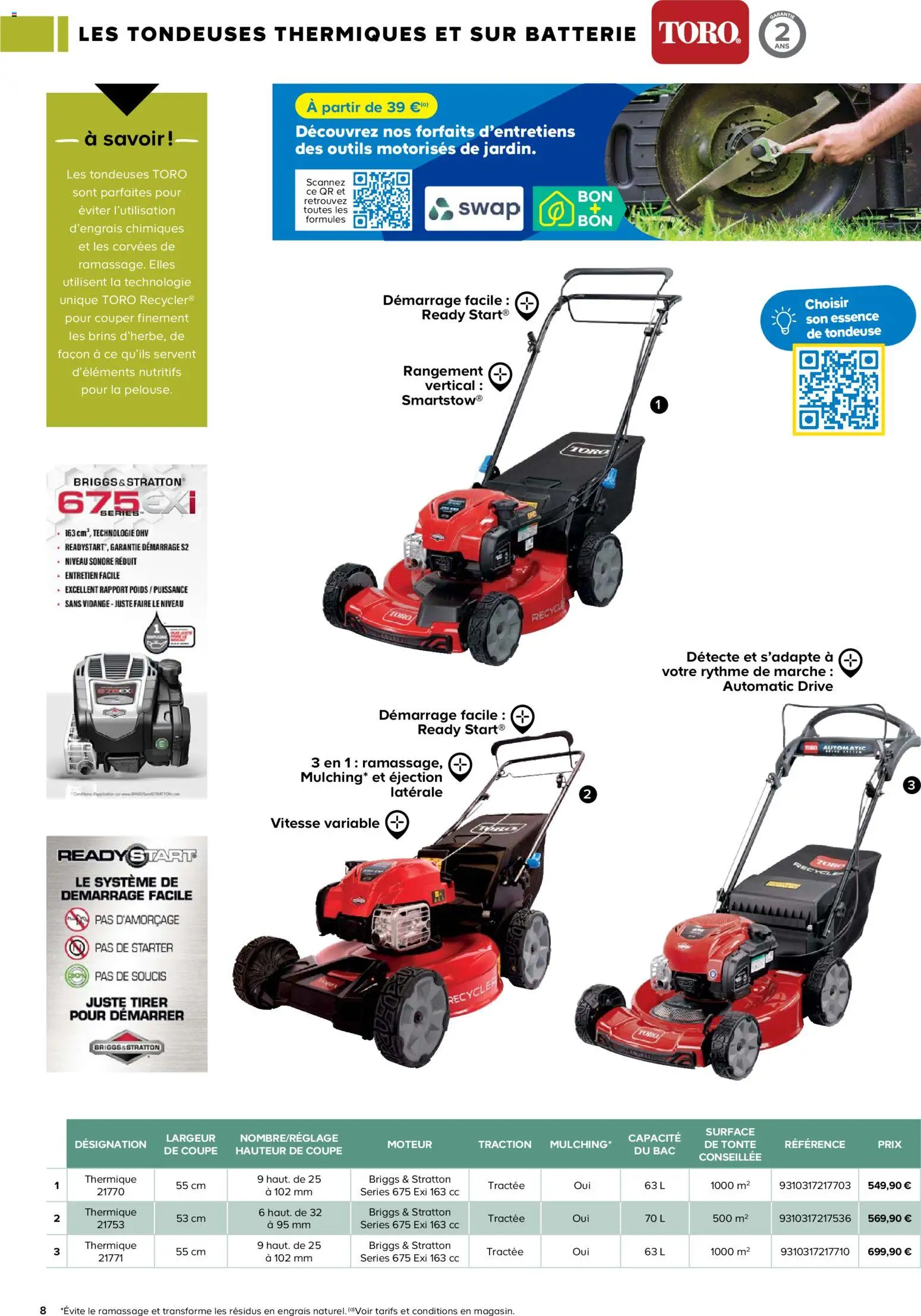 {H1} | Page: 8 | Produits: Poids, Tondeuse, Batterie