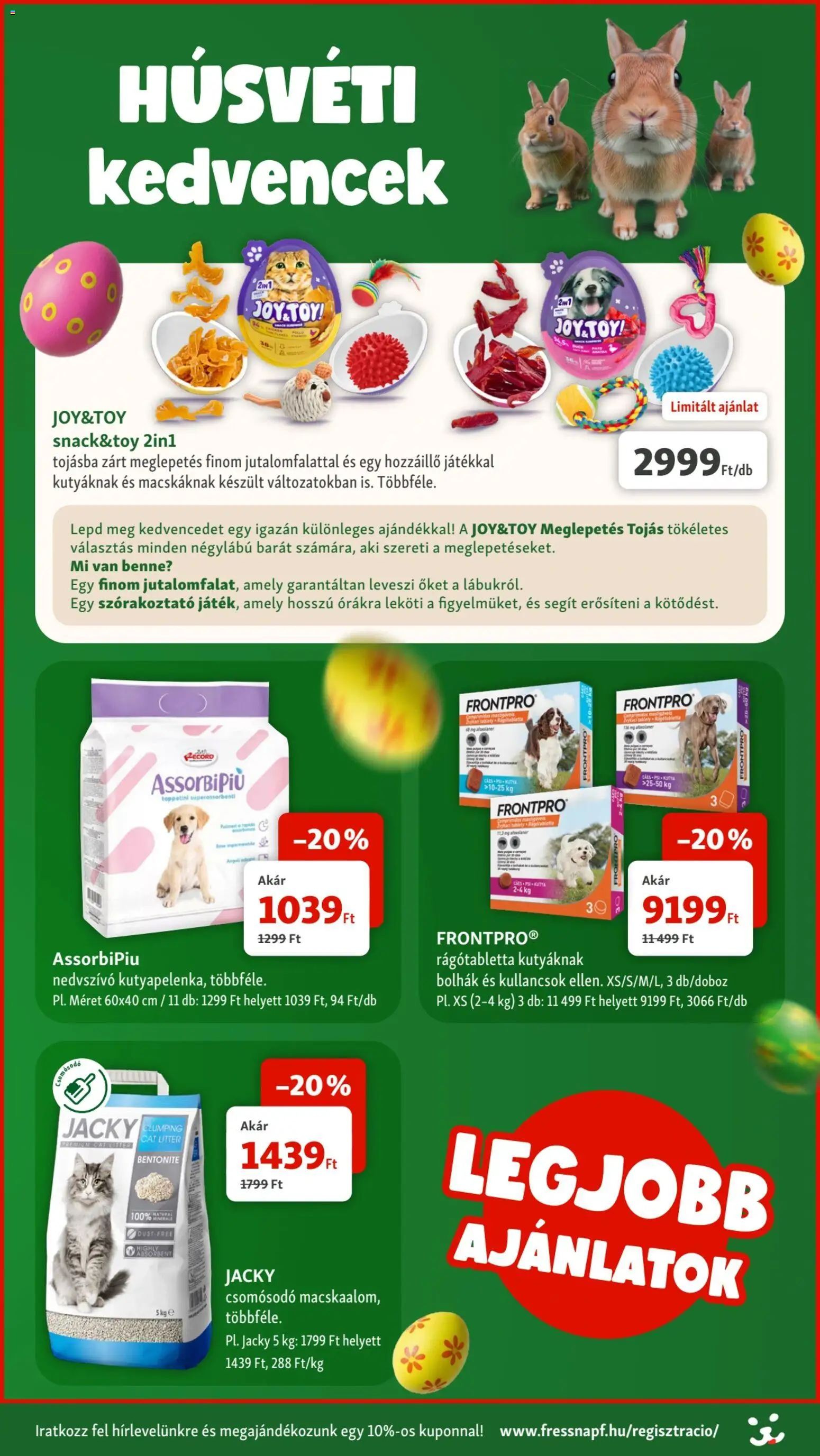 Fressnapf akciós ujság - amely érvényes a következő dátumtól: 05.03.2026 | Oldal: 2 | Termékek: Tojás