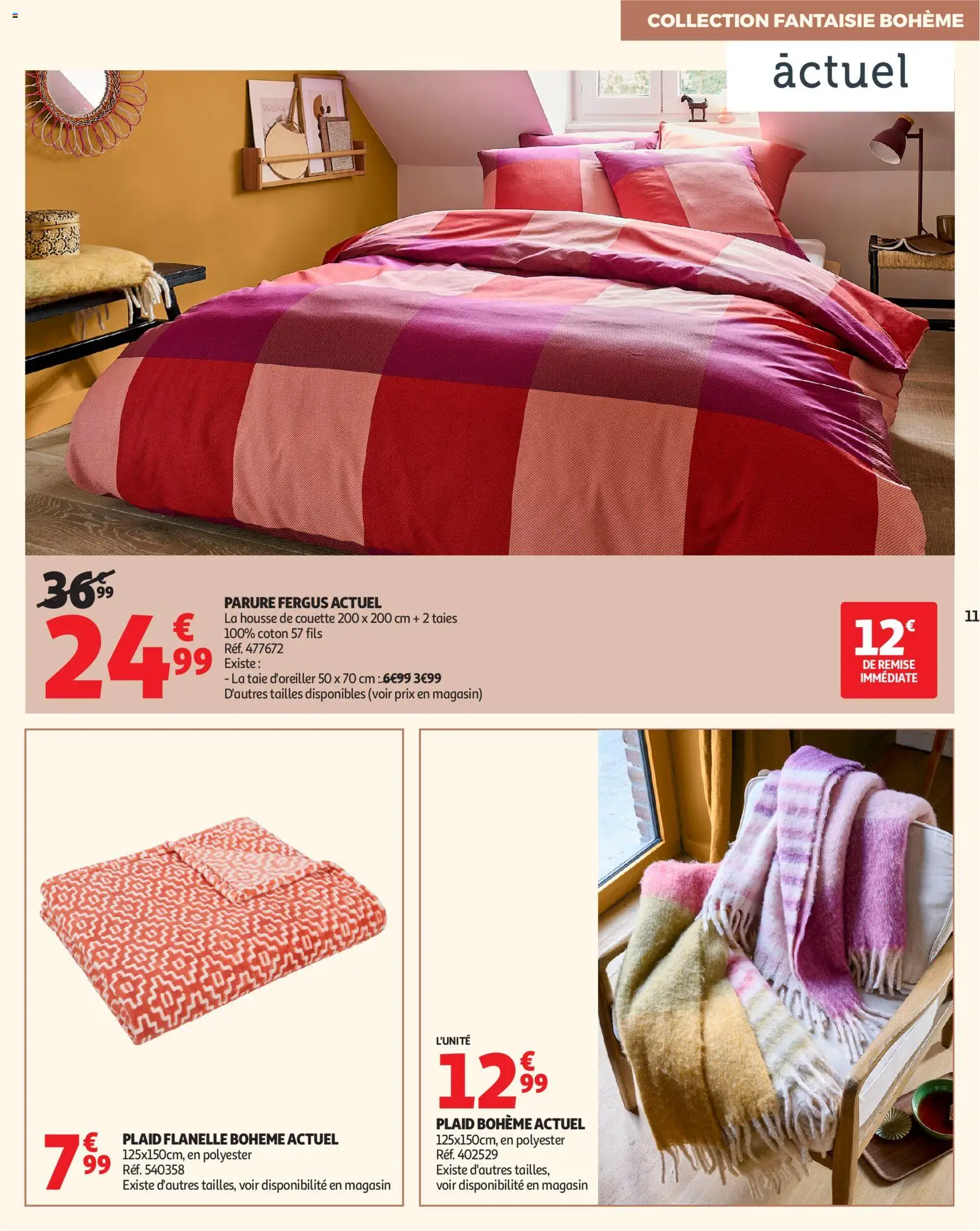 {H1} | Page: 11 | Produits: Taie d'oreiller, Coton, Housse de couette, Couette