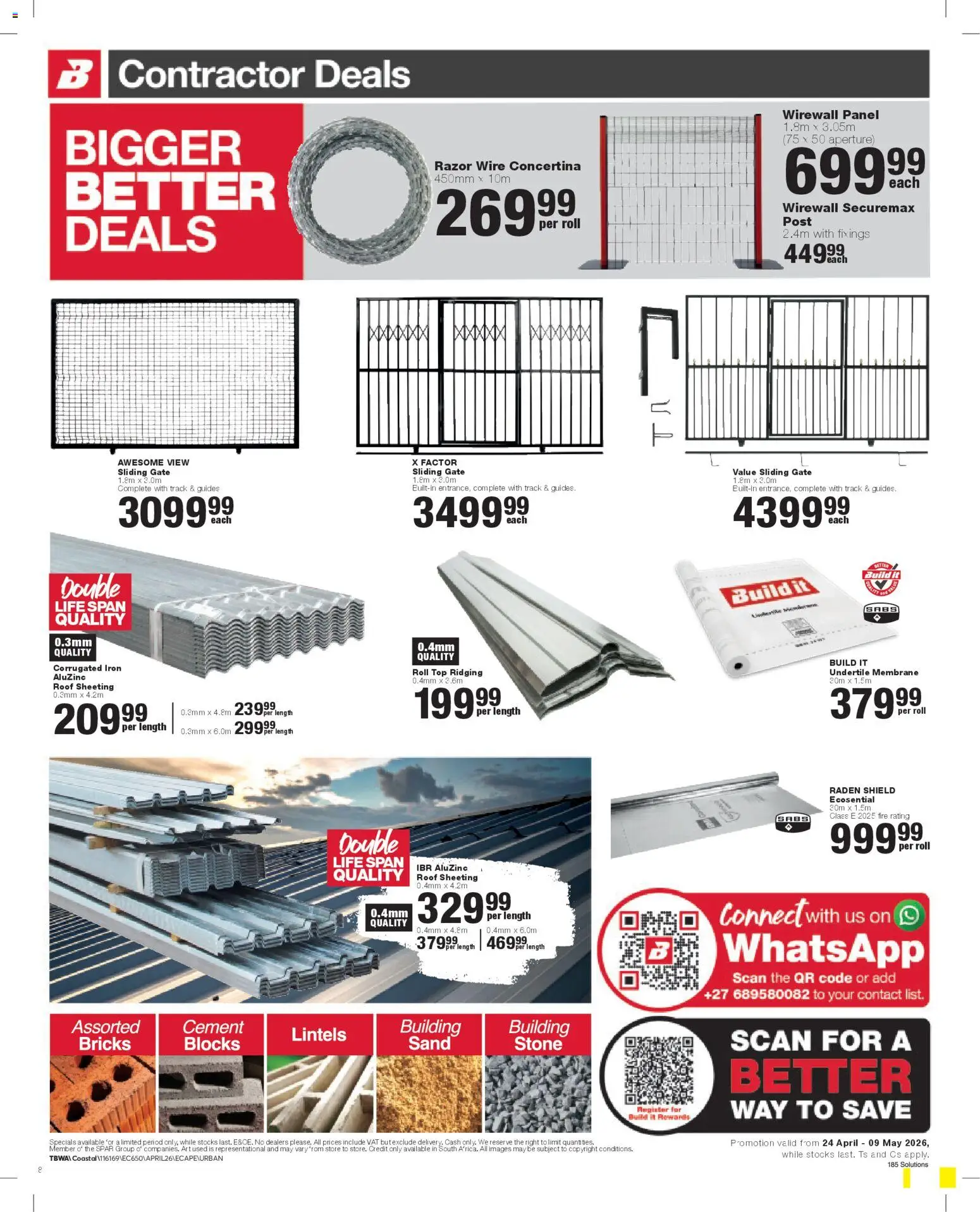 New Build It catalogue – valid from 24.04.2026 | Page: 8 | Products: Art, Iron, Gate, Cement