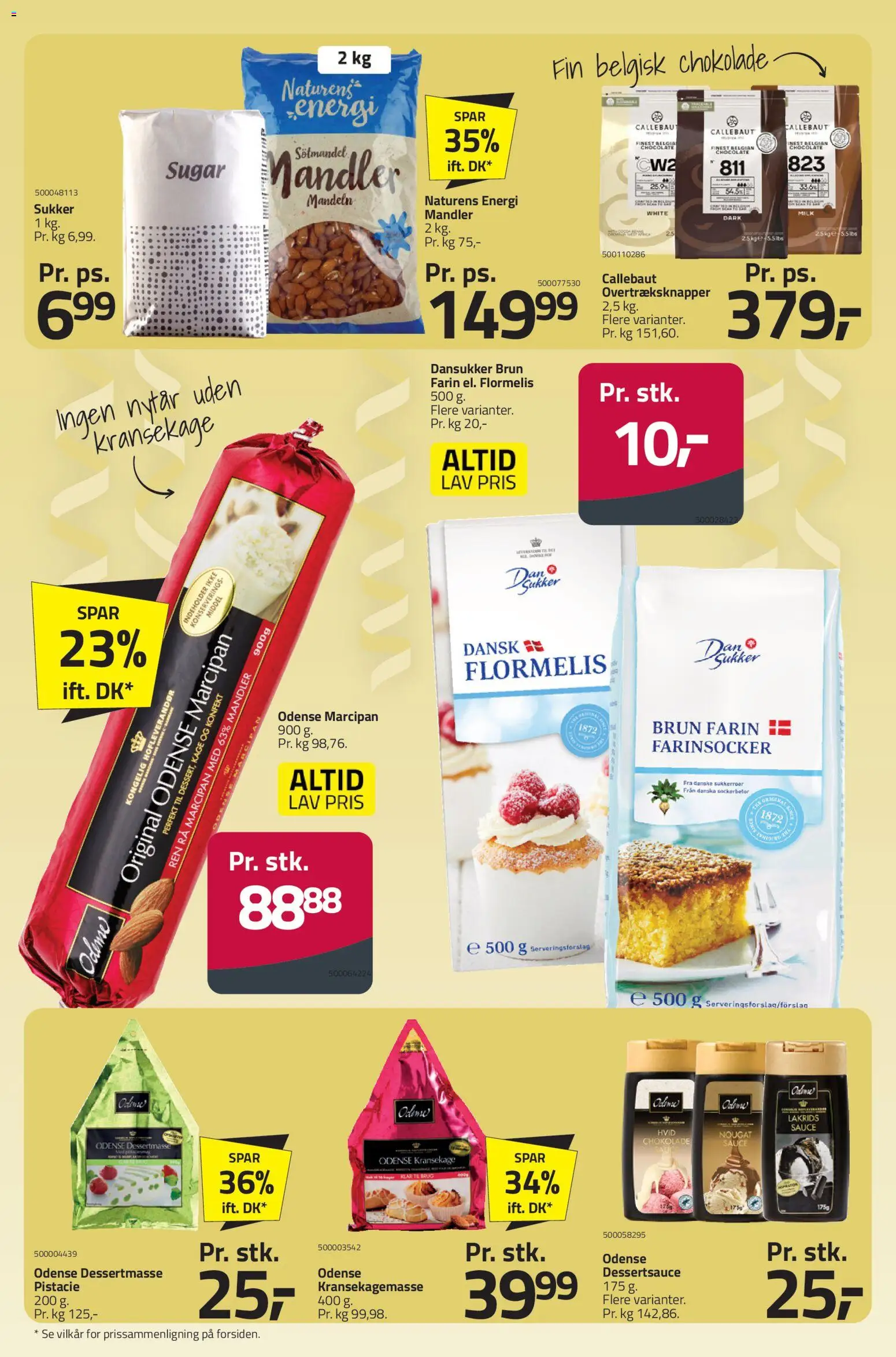 Fleggaard tilbudsavis – gyldig fra 10.12.2025 | Side: 8 | Produkter: Chokolade, Brun farin, Flormelis, Marcipan