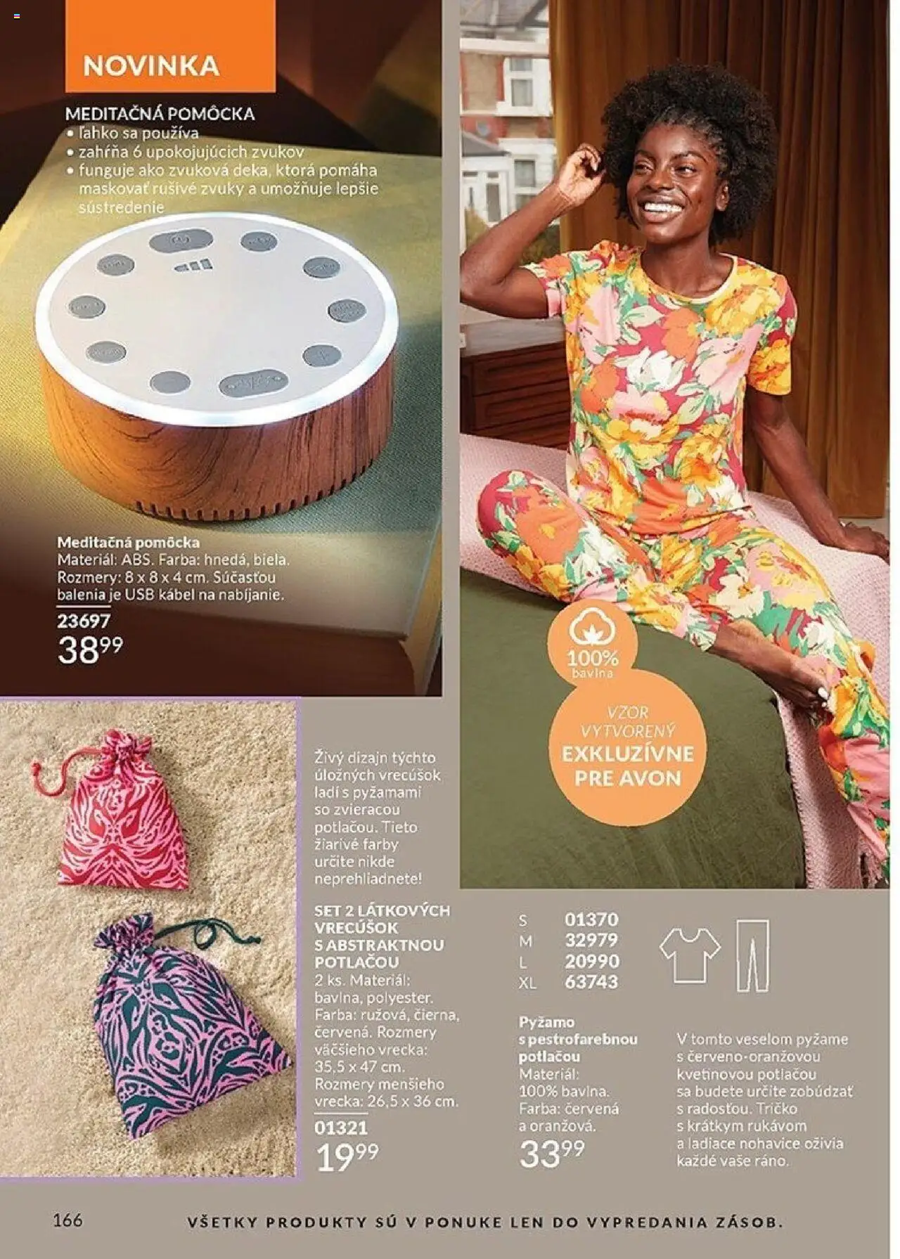 Nové Avon akcie – leták je platný od 01.10.2025 | Strana: 166 | Produkty: Tričko, Pyžamo, Kábel, USB