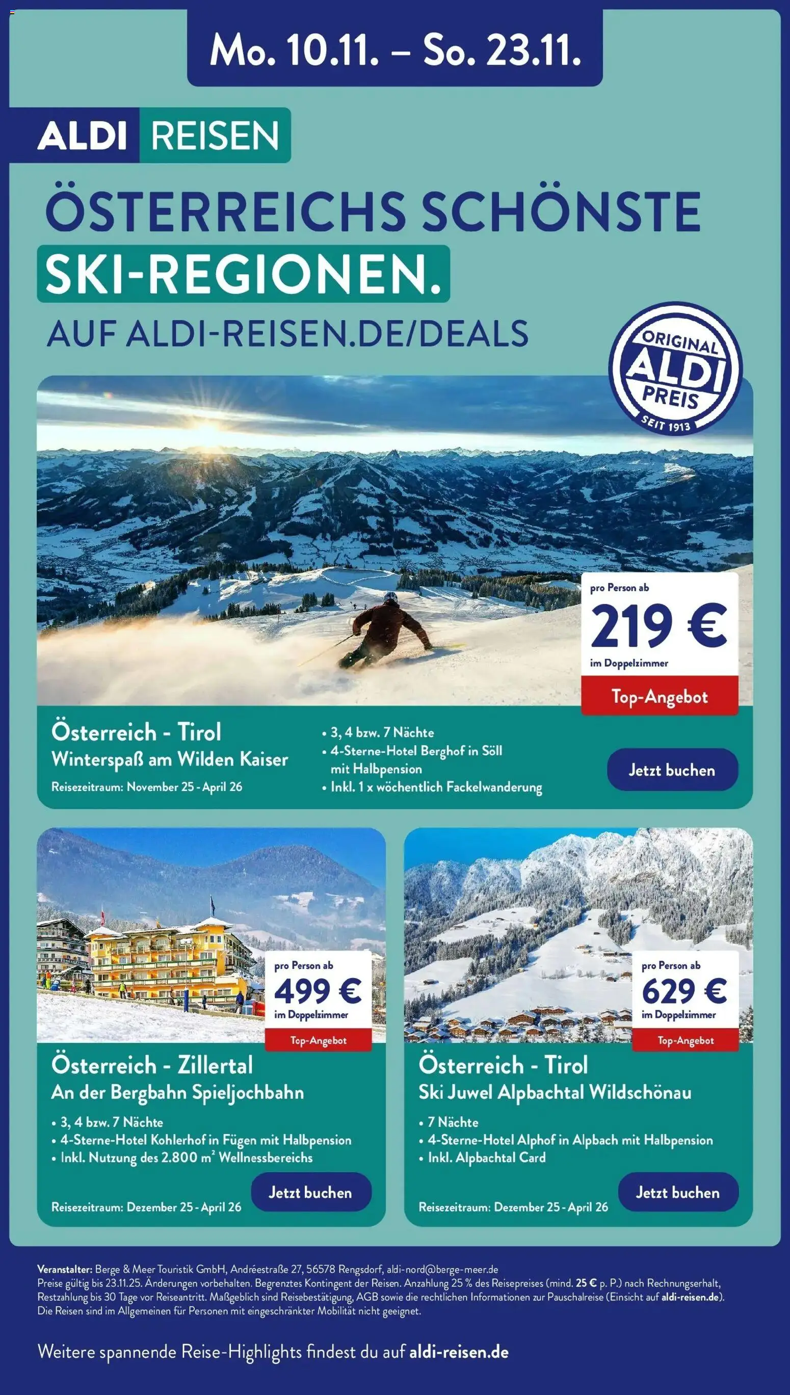 Aldi - ALDI Nord: Wochenangebote – gültig ab 09.11.2025 | Seite: 40 | Produkte: Ski