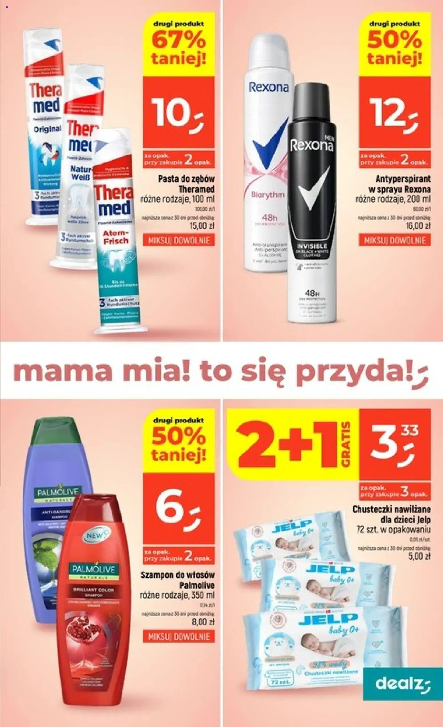 Dealz gazetka od 23.04.2026 | Strona: 43 | Produkty: Szampon, Antyperspirant, Pasta do zębów