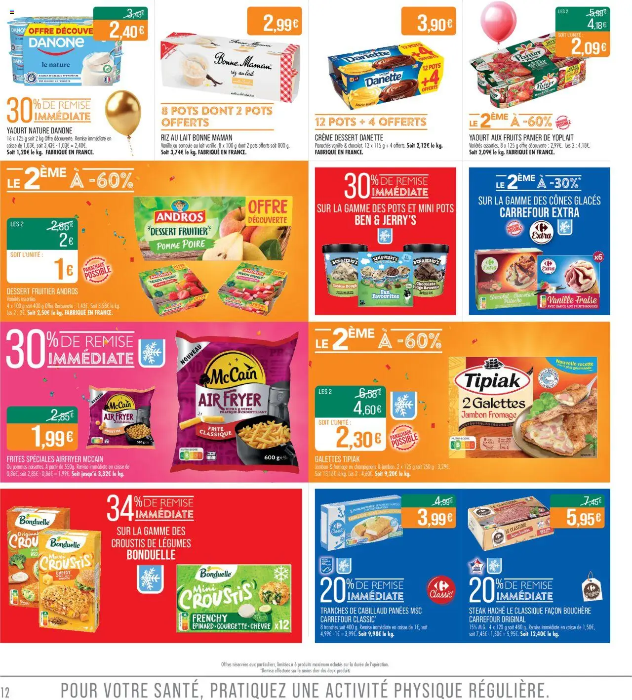 {H1} | Page: 12 | Produits: Frites, Semoule, Panier, Riz