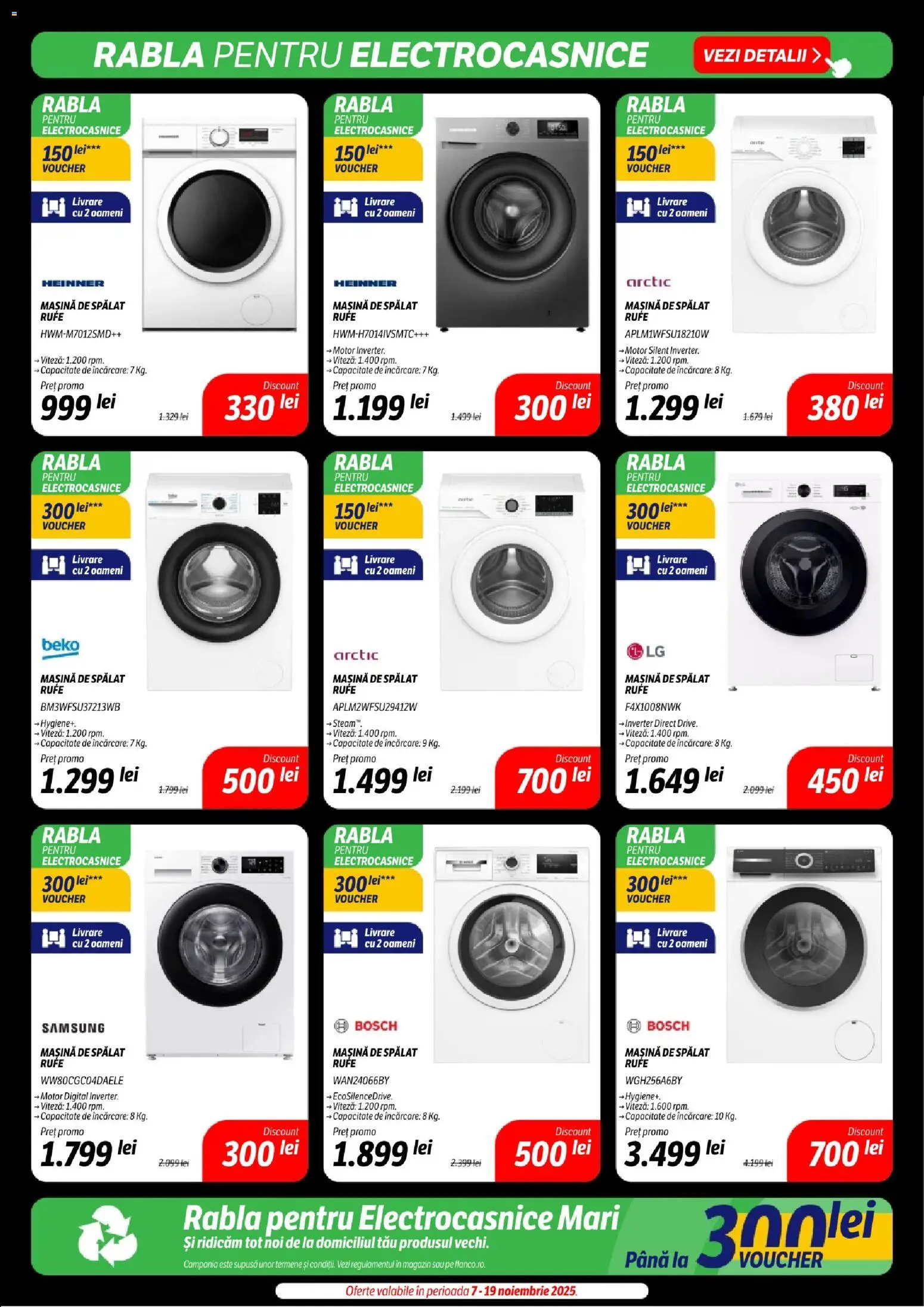 Noul catalog Flanco – valabil de la 07.11.2025 | Pagină: 26 | Produse: Mașină De Spălat