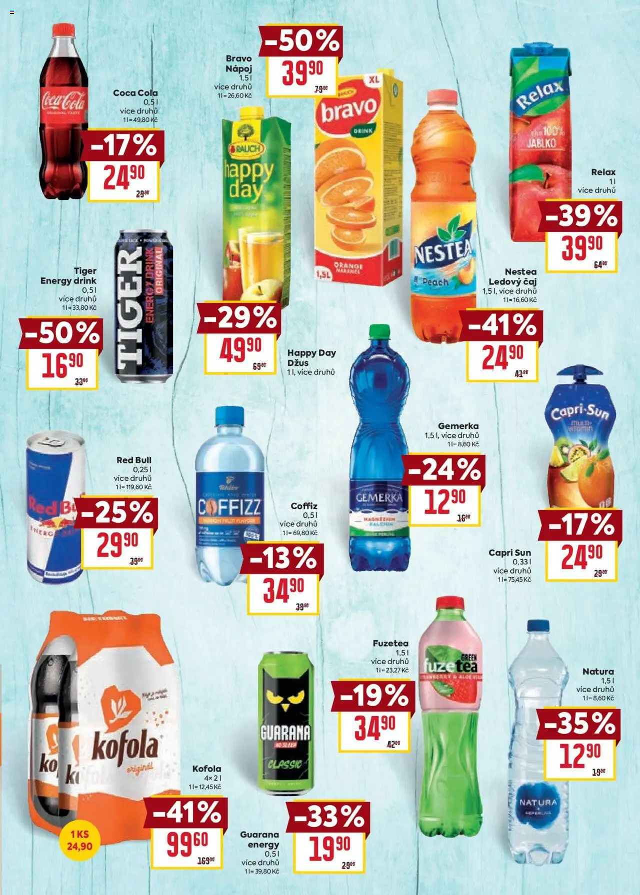 Billa katalog - Léto od 11.06.2025 | Strana: 13 | Produkty: Tiger energy, Tiger, Coca cola, Ledový čaj