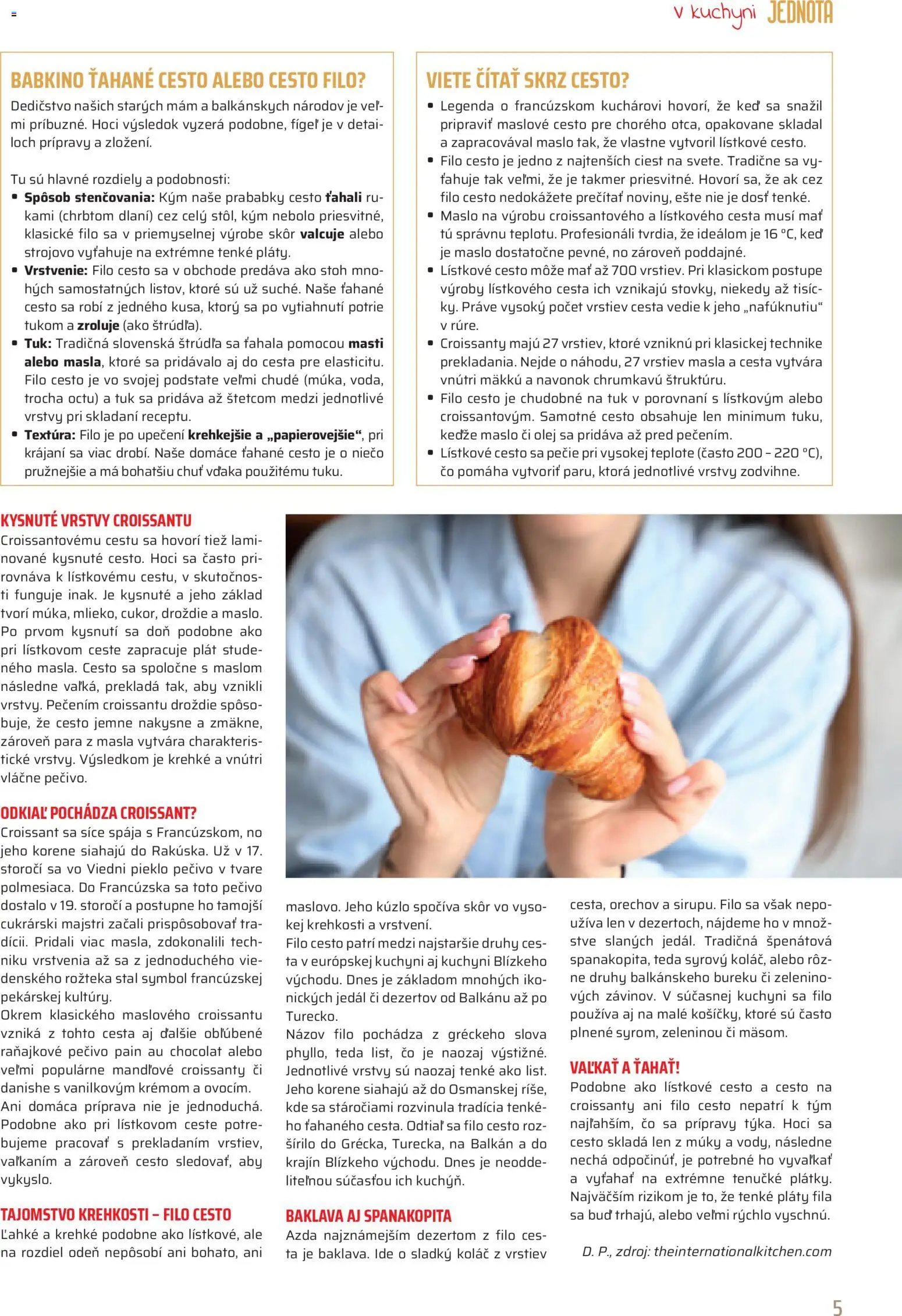 Nové COOP Jednota akcie – leták je platný od 01.04.2026 | Strana: 5 | Produkty: Maslo, Olej, Croissant, Lístkové cesto