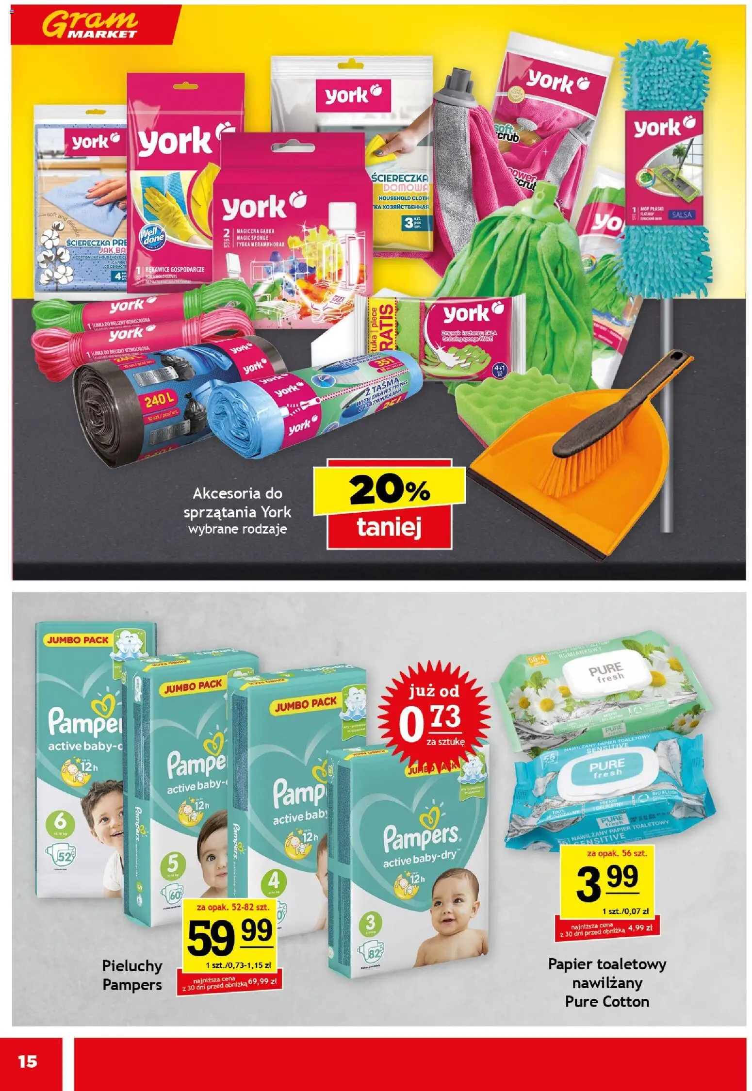 Gram Market Black Friday od 19.11.2025 | Strona: 15 | Produkty: Papier toaletowy, Pampers, Magiczna gąbka, Gąbka