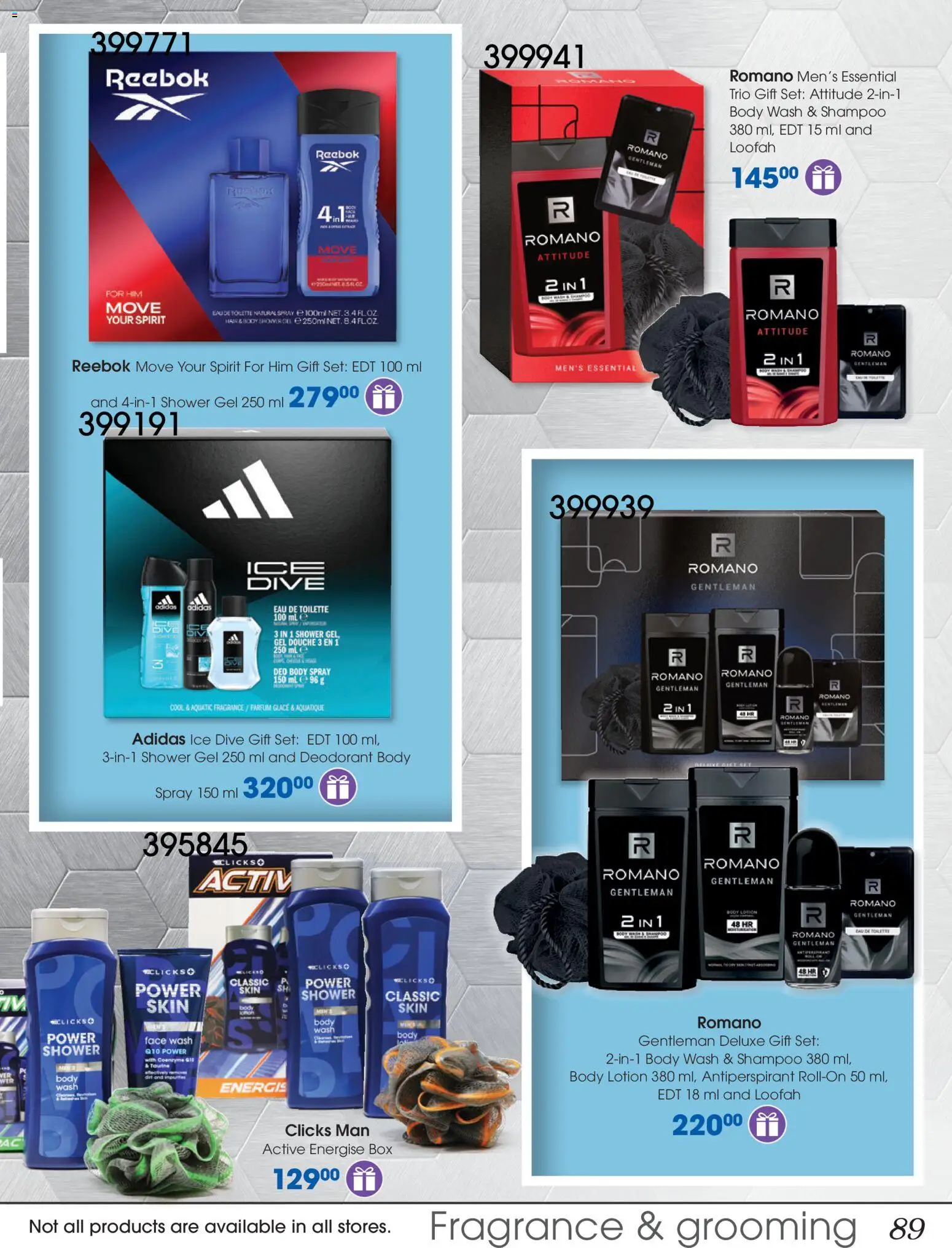 New Clicks catalogue – valid from 28.10.2025 | Page: 89 | Products: Box, Body spray, Fragrance, Shower gel