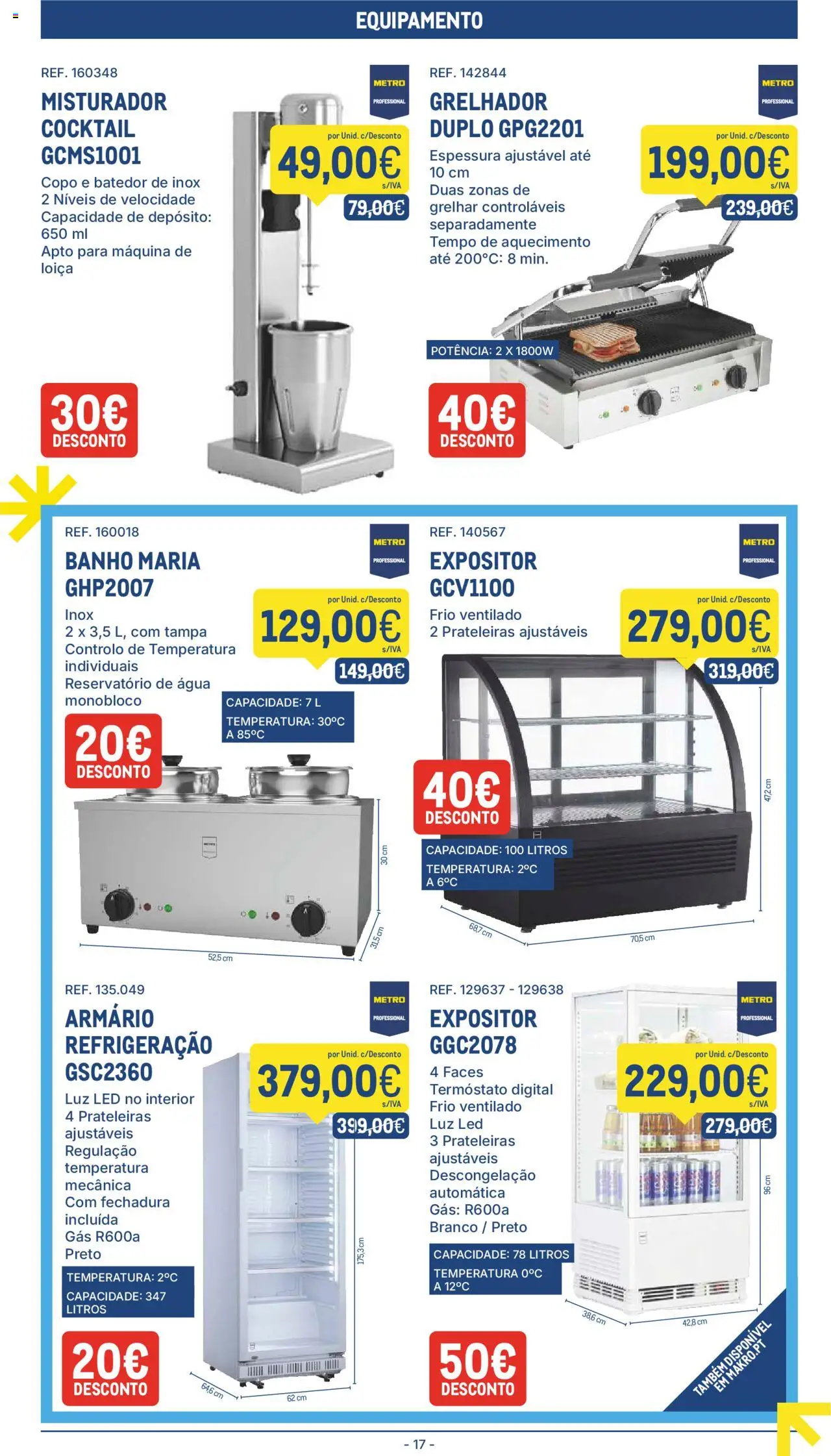 Makro folheto │ válido de 19.08.2025 | Página: 17 | Produtos: Agua, Armário, Batedor, Banho