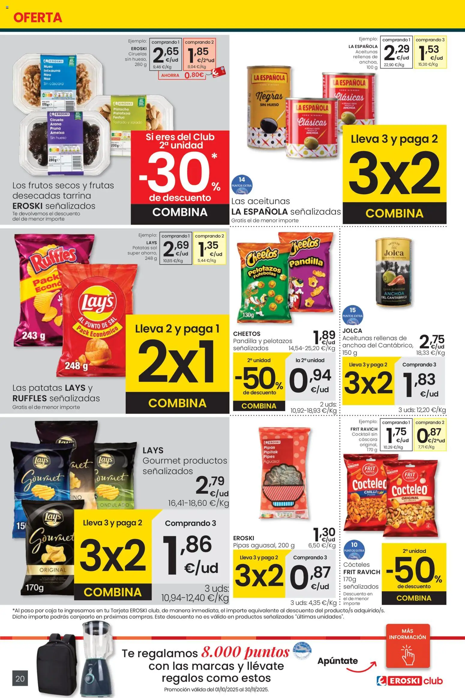 Eroski - Center │ válido desde el 30.10.2025 | Página: 20 | Productos: Frutos secos, Té, Anchoa, Caja