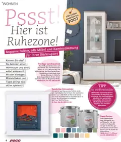 Poco Wohnwelt Herbst 2025 – gültig ab 01.09.2025 | Seite: 6 | Produkte: Top, Wohnwand, Kamin, Regal