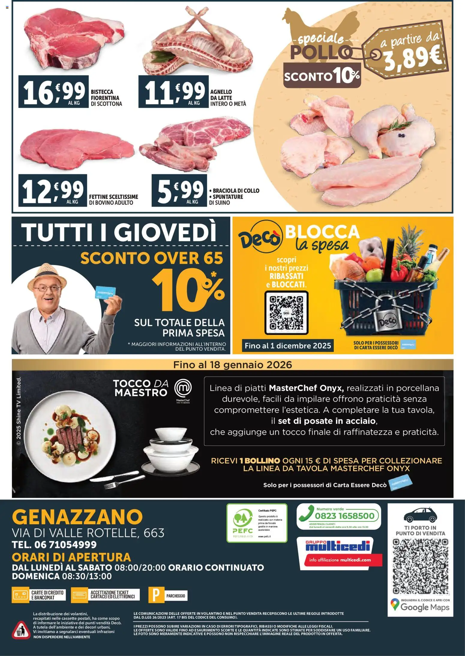 Volantino Decò del 28.10.2025 | Pagina: 16 | Prodotti: Bovino, Suino, Latte, Agnello