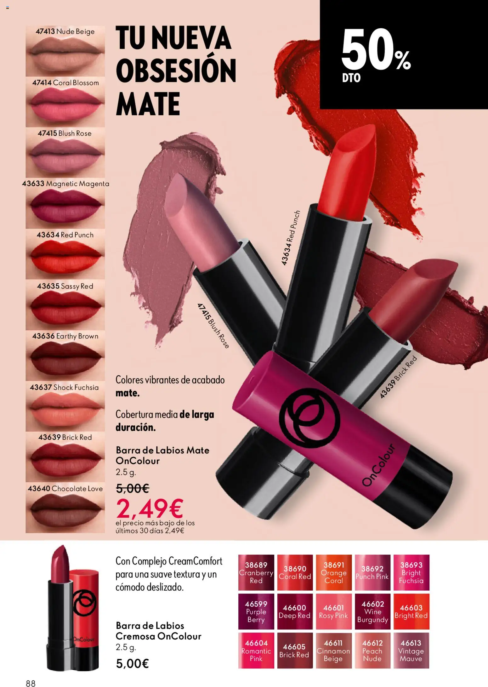 Oriflame - Catálogo Campaña 16 │ válido desde el 19.11.2025 | Página: 88 | Productos: Chocolate, Barra de labios