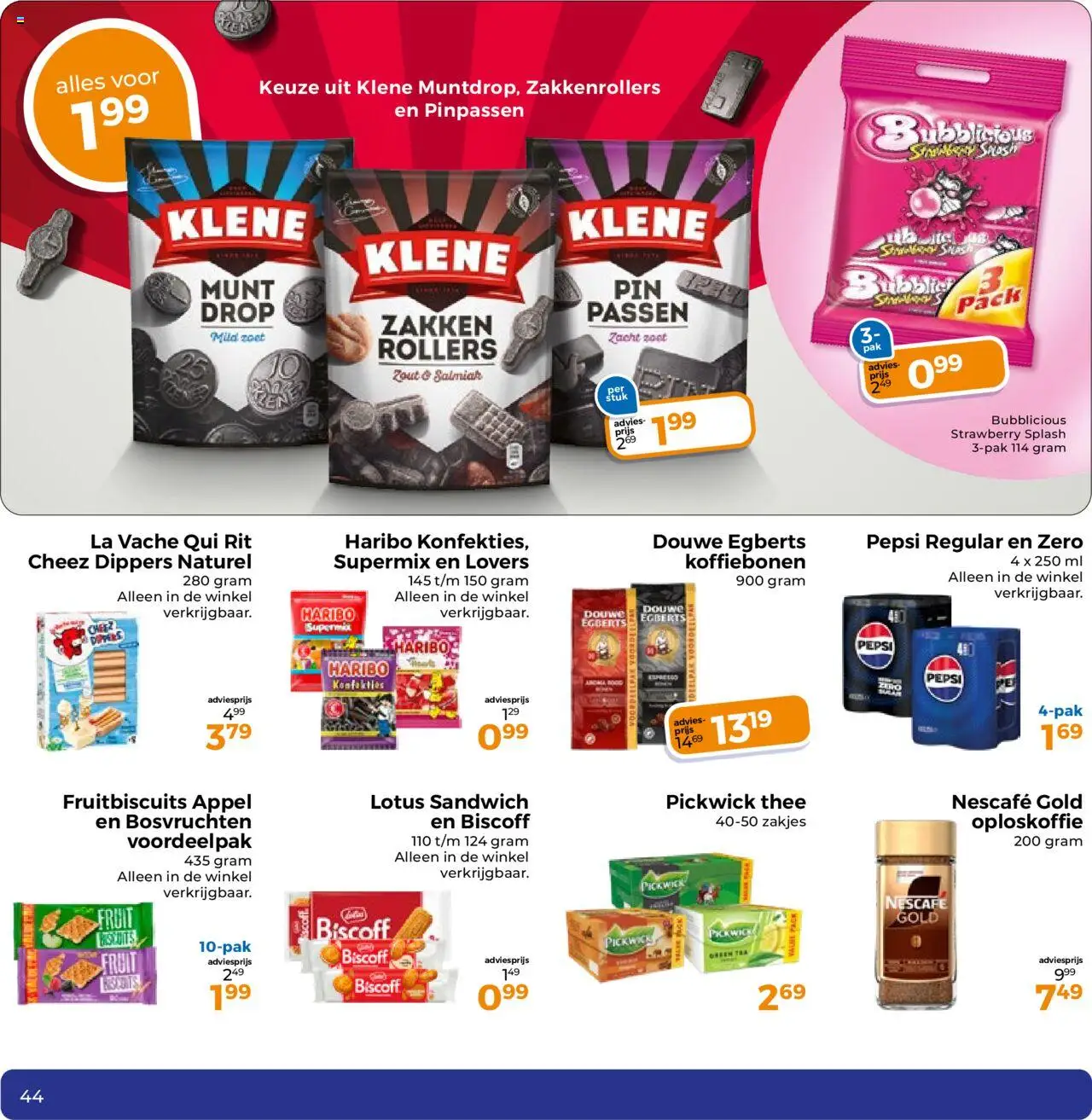  | Pagina: 44 | Producten: Munt, Koffiebonen, Thee, Pepsi