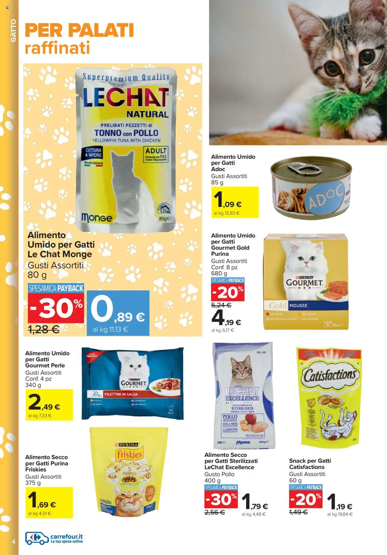 Volantino Carrefour del 08.10.2025 | Pagina: 4 | Prodotti: Pollo, Manzo, Sale, Agnello