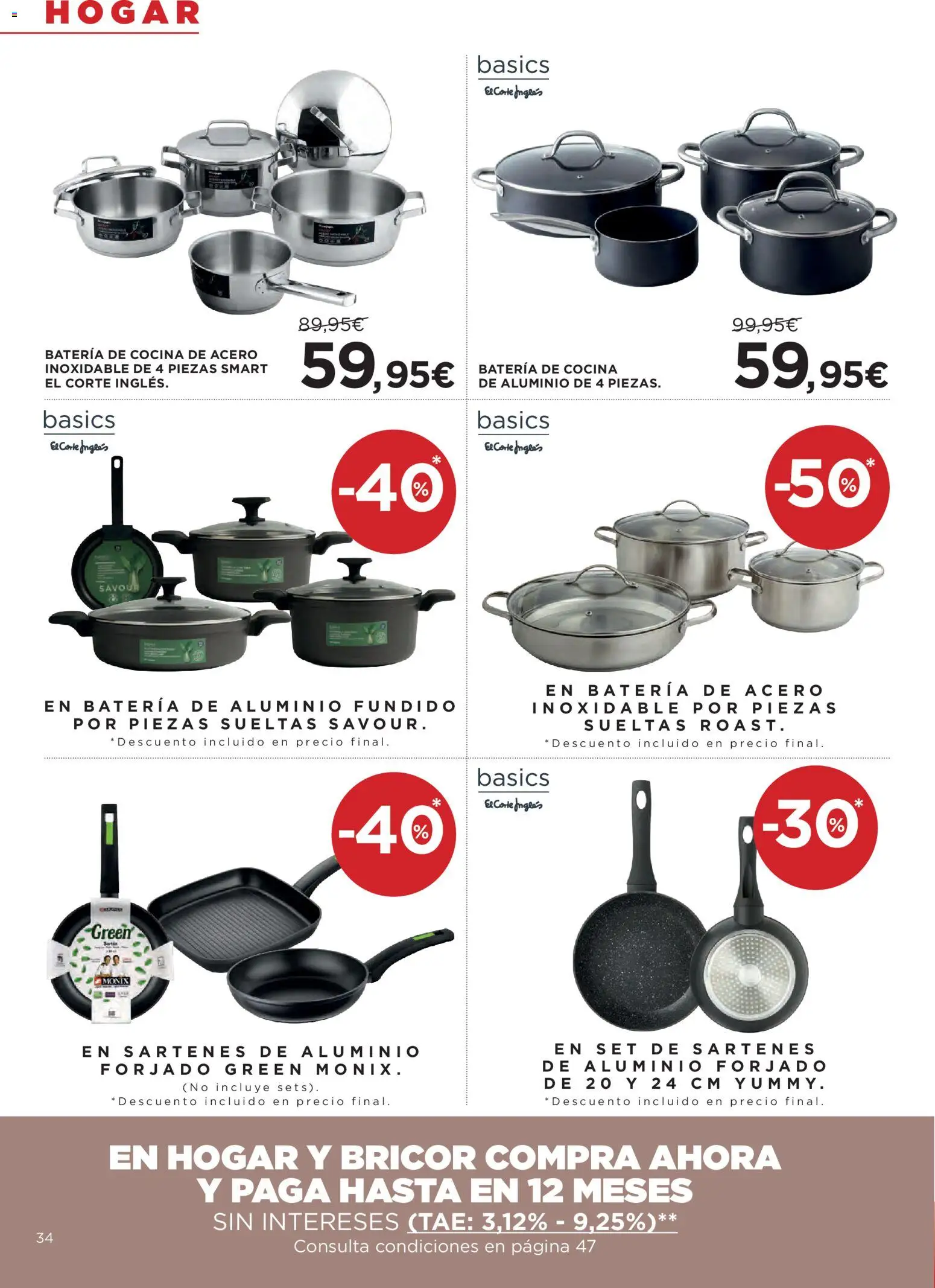 Hipercor catálogo │ válido desde el 26.02.2026 | Página: 34 | Productos: Cocina, Batería