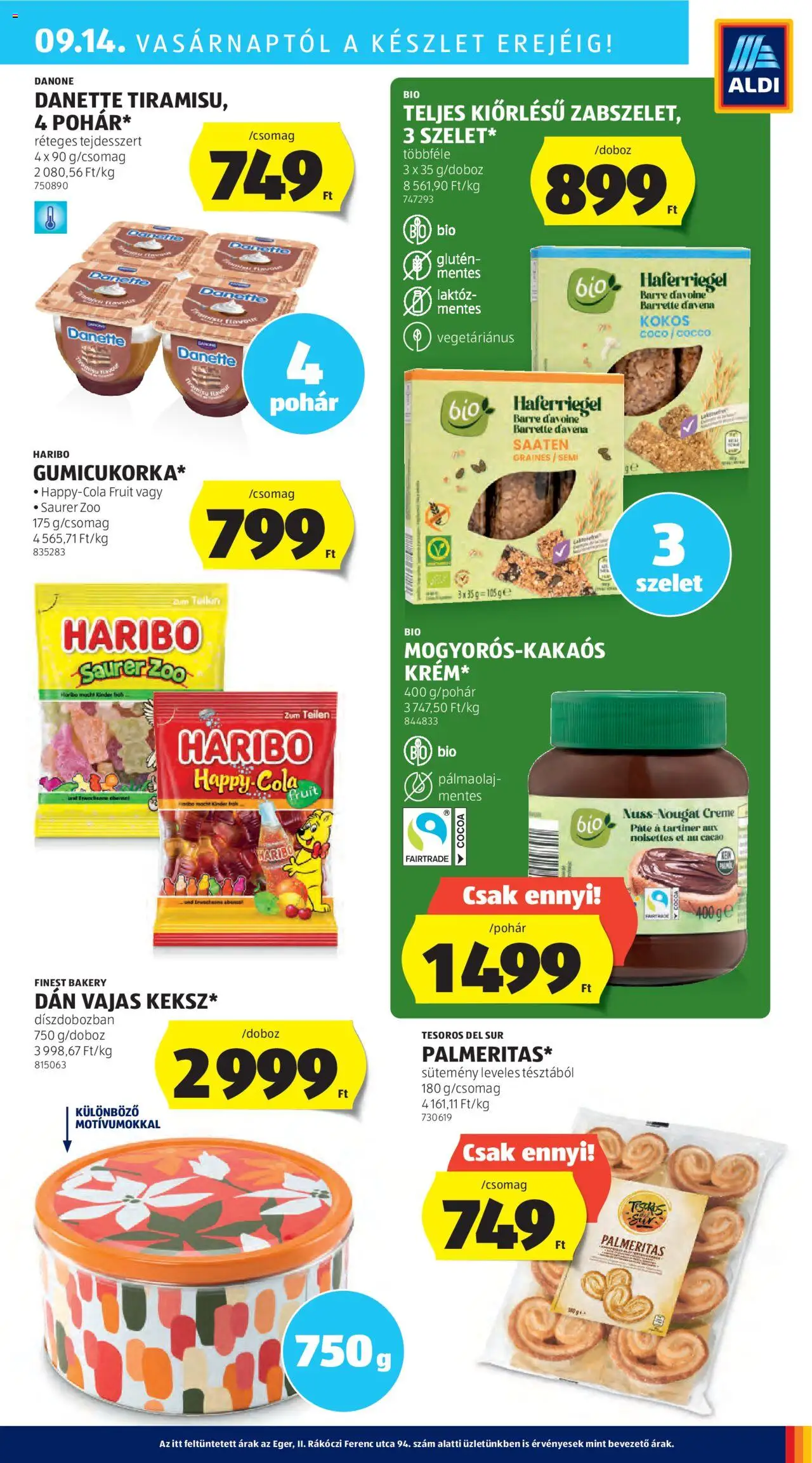 Aldi akciós ujság - amely érvényes a következő dátumtól: 11.09.2025 | Oldal: 29 | Termékek: Tiramisu, Cola, Sütemény, Pohár
