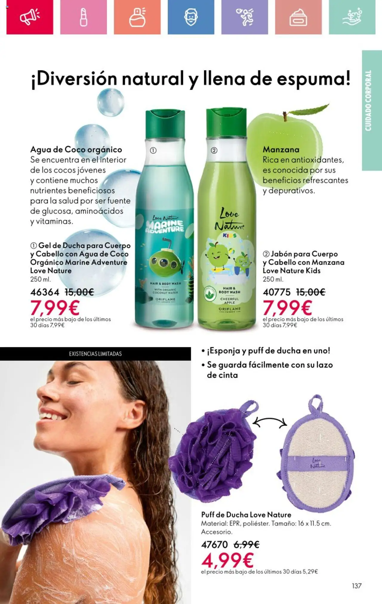 Oriflame - Catálogo Campaña 11 │ válido desde el 03.08.2025 | Página: 137 | Productos: Jabón, Manzana, Apple, Ducha
