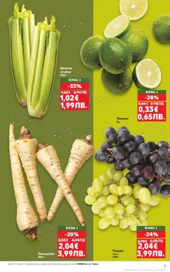 Преглед на Кауфланд брошура Пловдив  - Офертите са валидни от 23.03.2026 | Страница: 5 | Продукти: Грозде, Пащърнак