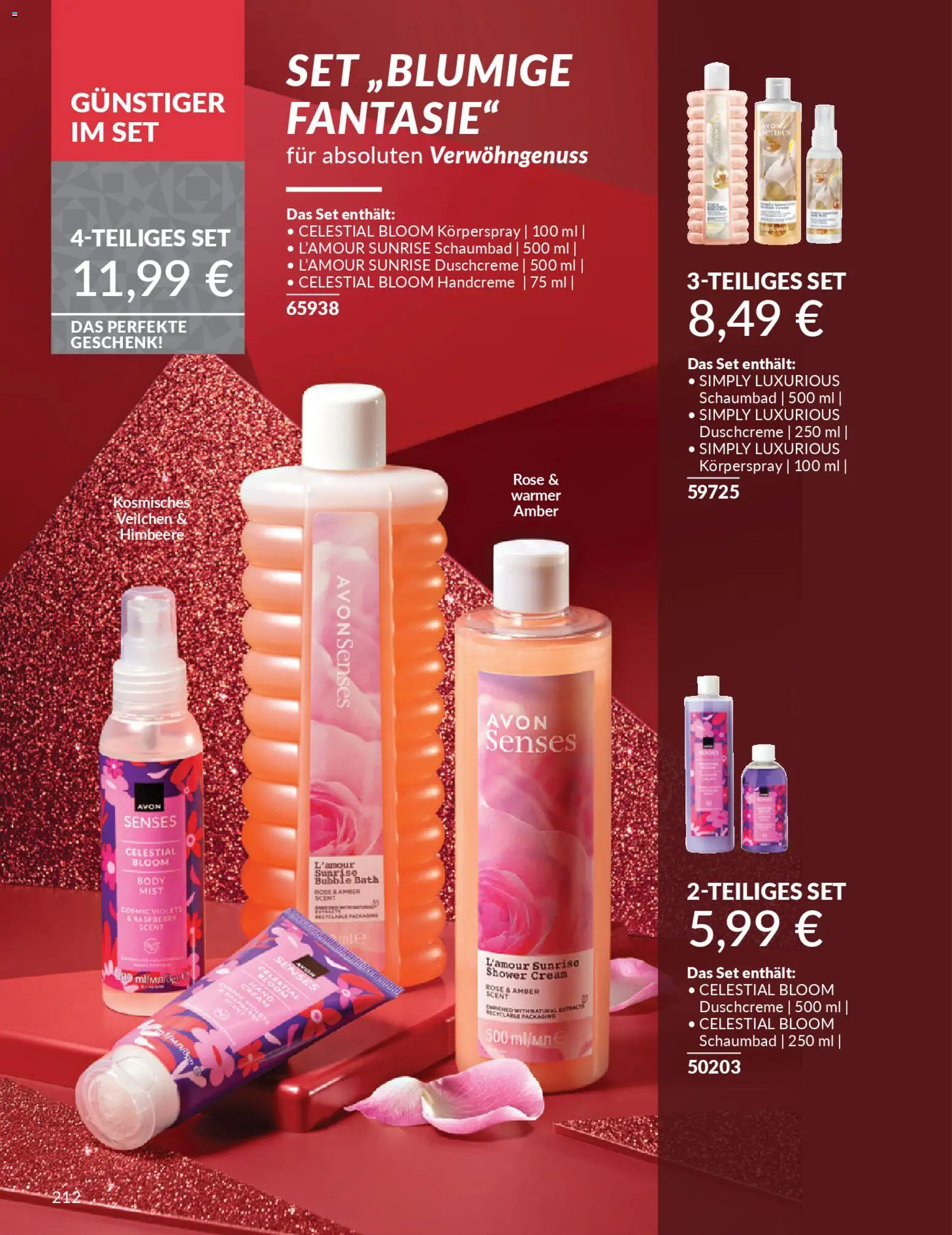 Avon - Black Friday – gültig ab 01.11.2025 | Seite: 214 | Produkte: Handcreme, Duschcreme, Himbeere, Körperspray