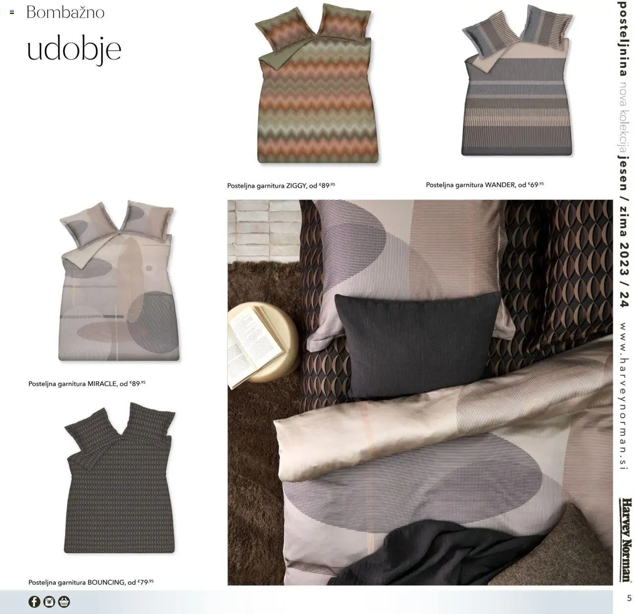 Harvey Norman katalog posteljnina jesen zima │ velja od 01.10.2023 | Stran: 5 | Izdelki: Posteljnina