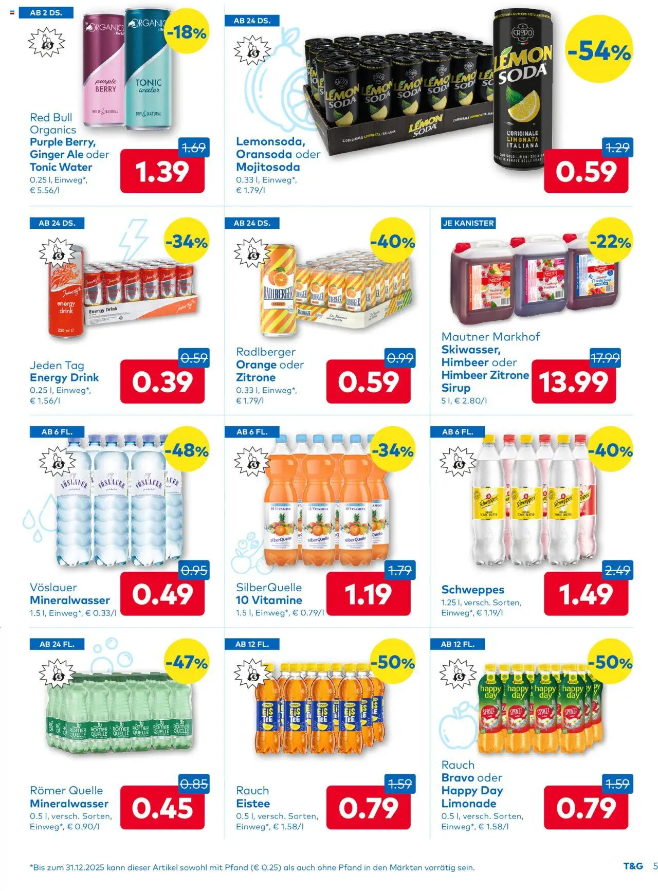 T&G Steiermark gültig ab 28.08.2025 | Seite: 5 | Produkte: Zitrone, Himbeere