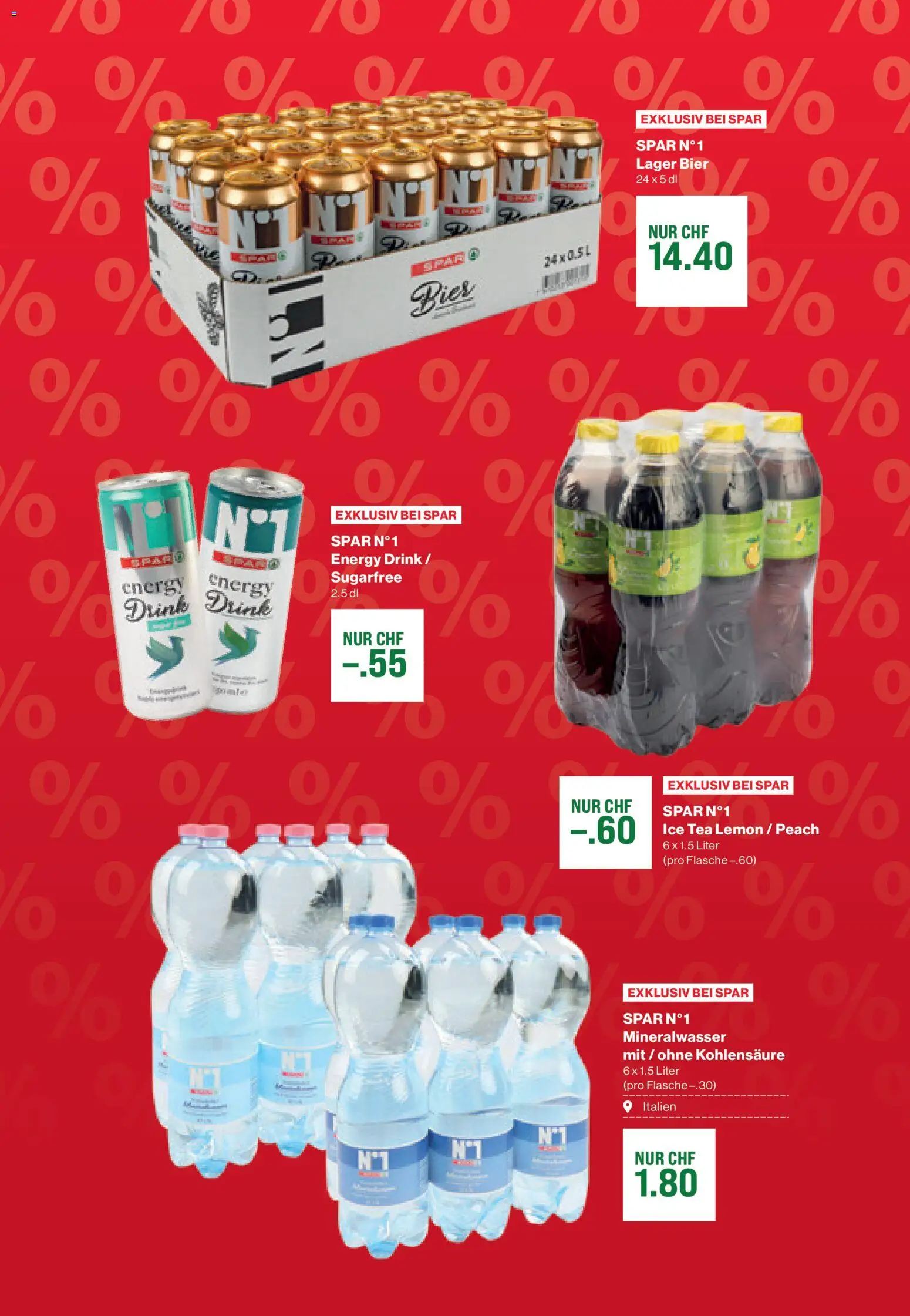 SPAR Aktionen Angebote – gültig ab 30.10.2025 | Seite: 4 | Produkte: Mineralwasser, Bier