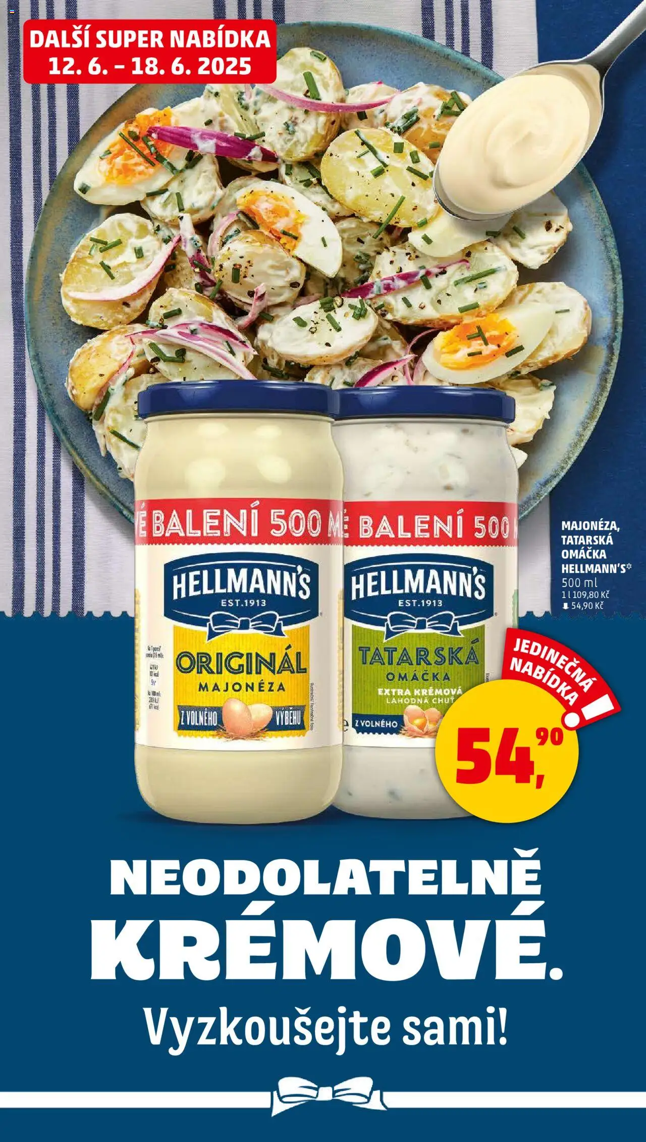 Penny Market leták - Čtvrtečník od 12.06.2025 | Strana: 30 | Produkty: Tatarská omáčka Hellmann's, Hellmann's, Majonéza, Tatarská omáčka