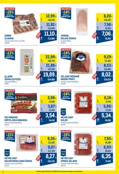 Metro - Profi cijena - Pregled kataloga iz trgovine Metro, vrijedi od 01.12.2025 | Stranica: 7 | Proizvodi: Šunka, Slanina, Kobasica, Pik Vrbovec