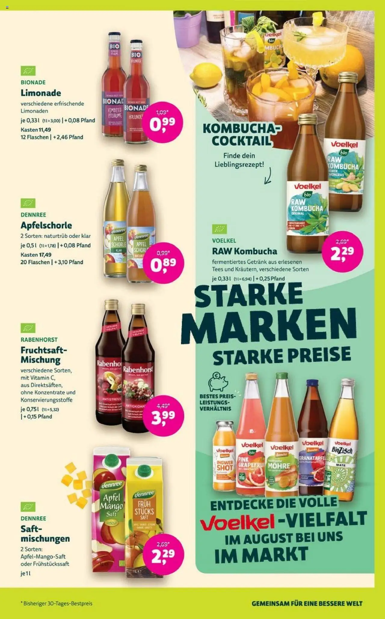 Denns BioMarkt Angebote - gültig ab dem 30.07.2025 | Seite: 9 | Produkte: Granatapfel, Äpfel, Grapefruit, Fruchtsaft