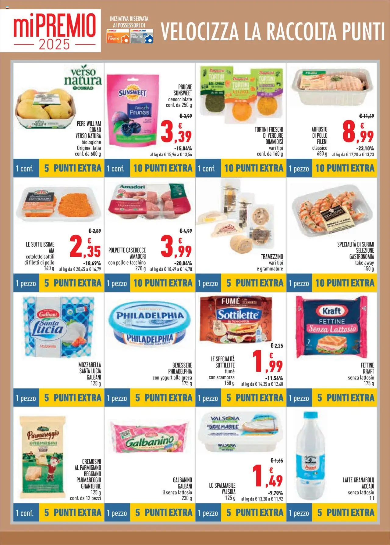 Volantino Conad del 09.10.2025 | Pagina: 4 | Prodotti: Surimi, Verdure, Broccoli, Polpette
