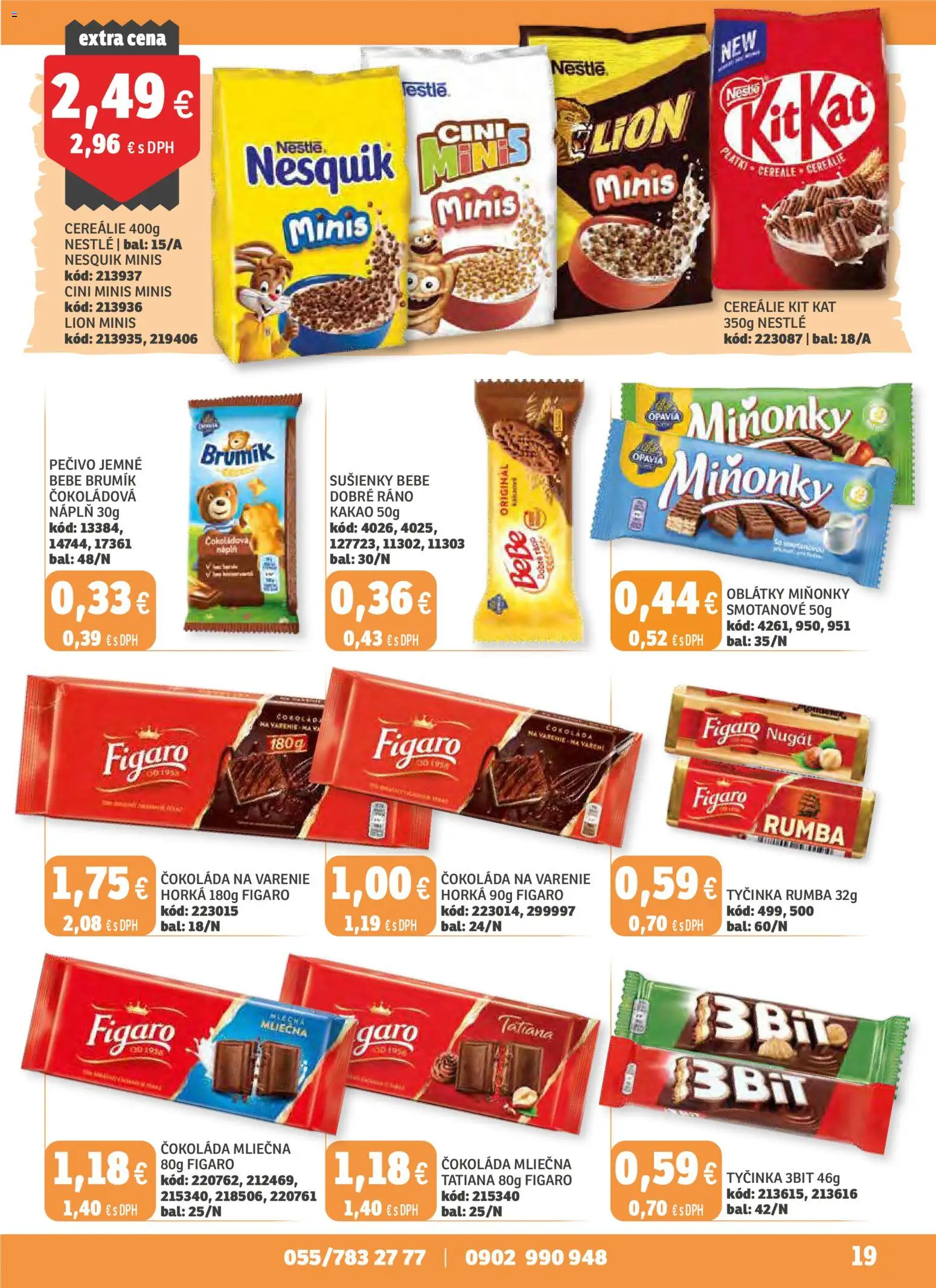 Nové Labaš akcie – leták je platný od 31.10.2025 | Strana: 19 | Produkty: Čokoláda, Cini Minis, Cereálie, Kakao