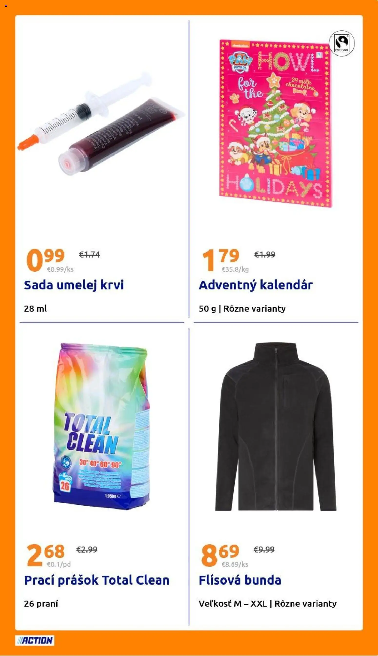Nové Action akcie – leták je platný od 29.10.2025 | Strana: 23 | Produkty: Prací prášok, Bunda
