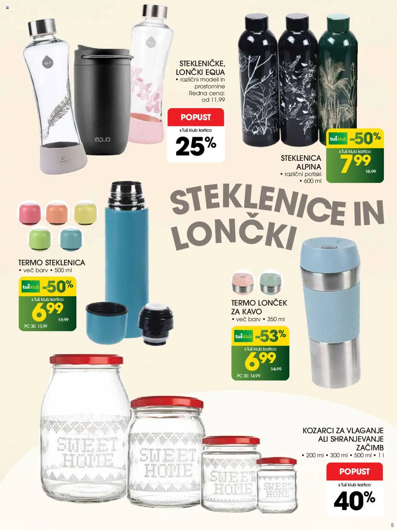 Tuš katalog brezskrbno poletje │ velja od 18.06.2025 | Stran: 5 | Izdelki: Steklenica