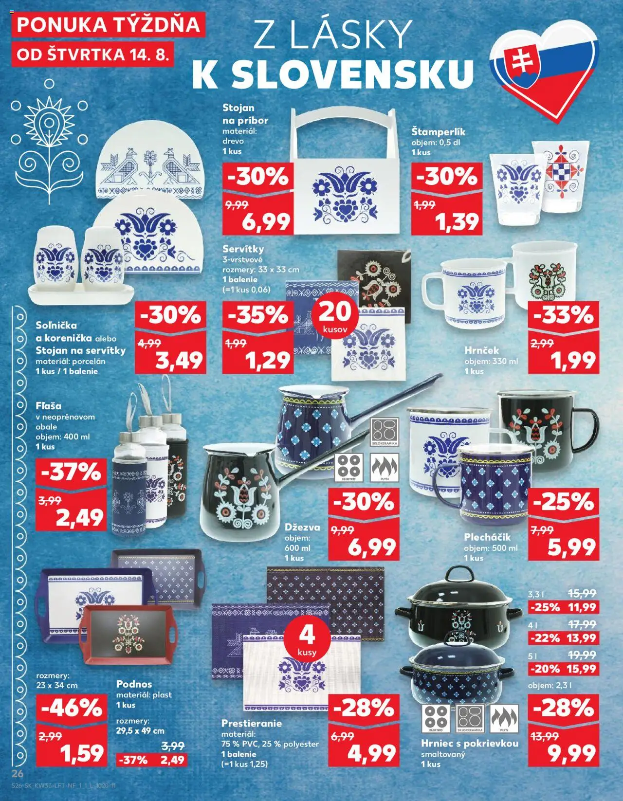 Kaufland SK akciós ujság - amely érvényes a következő dátumtól: 14.08.2025 | Oldal: 26