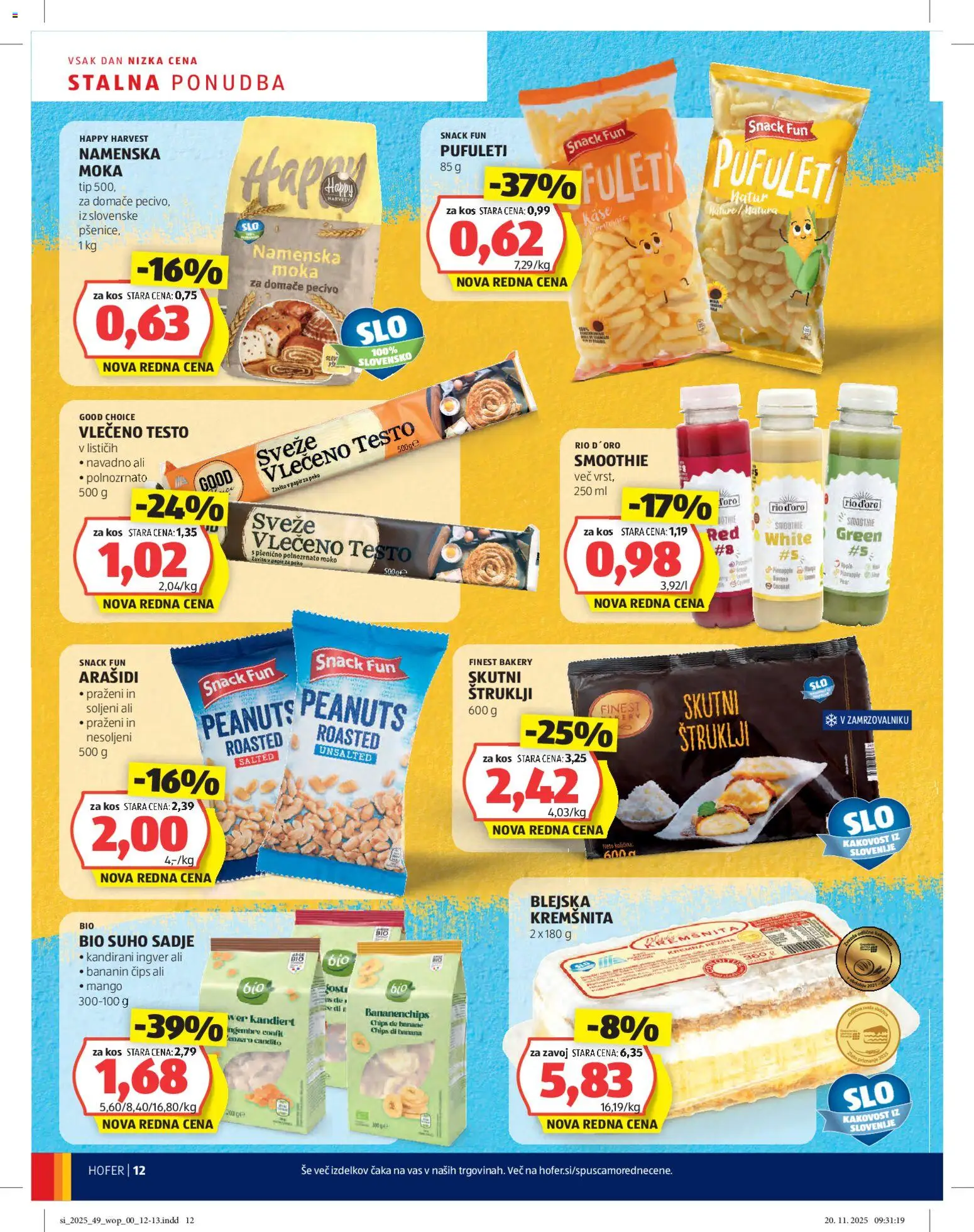 Novi Hofer katalog ponudbe – veljaven od 27.11.2025 | Stran: 12 | Izdelki: Βαλσάμικο ξύδι, Moka, Suho sadje, Cips