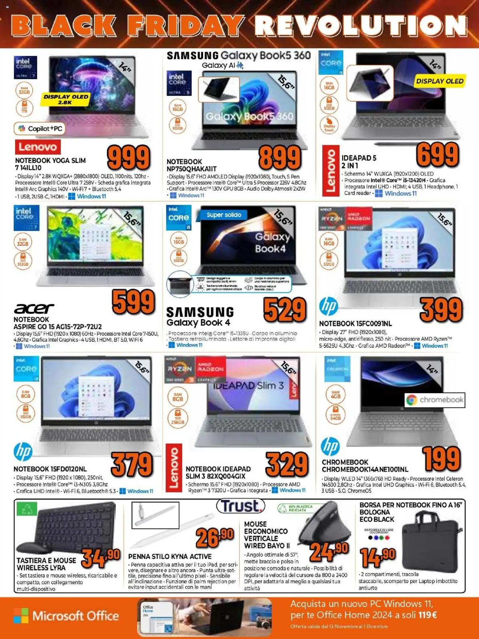 Volantino Expert del 17.11.2025 | Pagina: 10 | Prodotti: Schermo, Laptop, Borsa, Alluminio