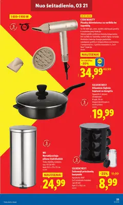 LIDL leidinys galioja nuo 16.03.2026 | Puslapis: 23 | Prekių: Keptuvė