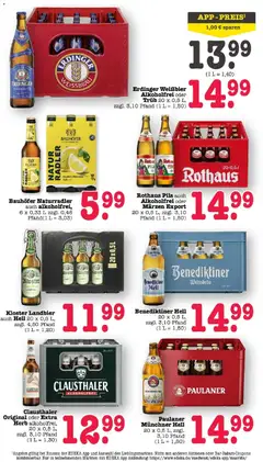 Edeka prospekt Bühlertal	 ab 05.04.2026 gültig | Seite: 52 | Produkte: Durstloscher, Erdinger, Radler, Paulaner