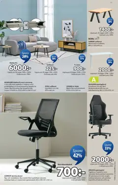JYSK erbjudanden - Förhandsvisning av reklamblad från butik JYSK aktuell från 02.03.2026 | Sida: 11 | Produkter: Gamingstol, Soffa, Soffbord, Gamingbord
